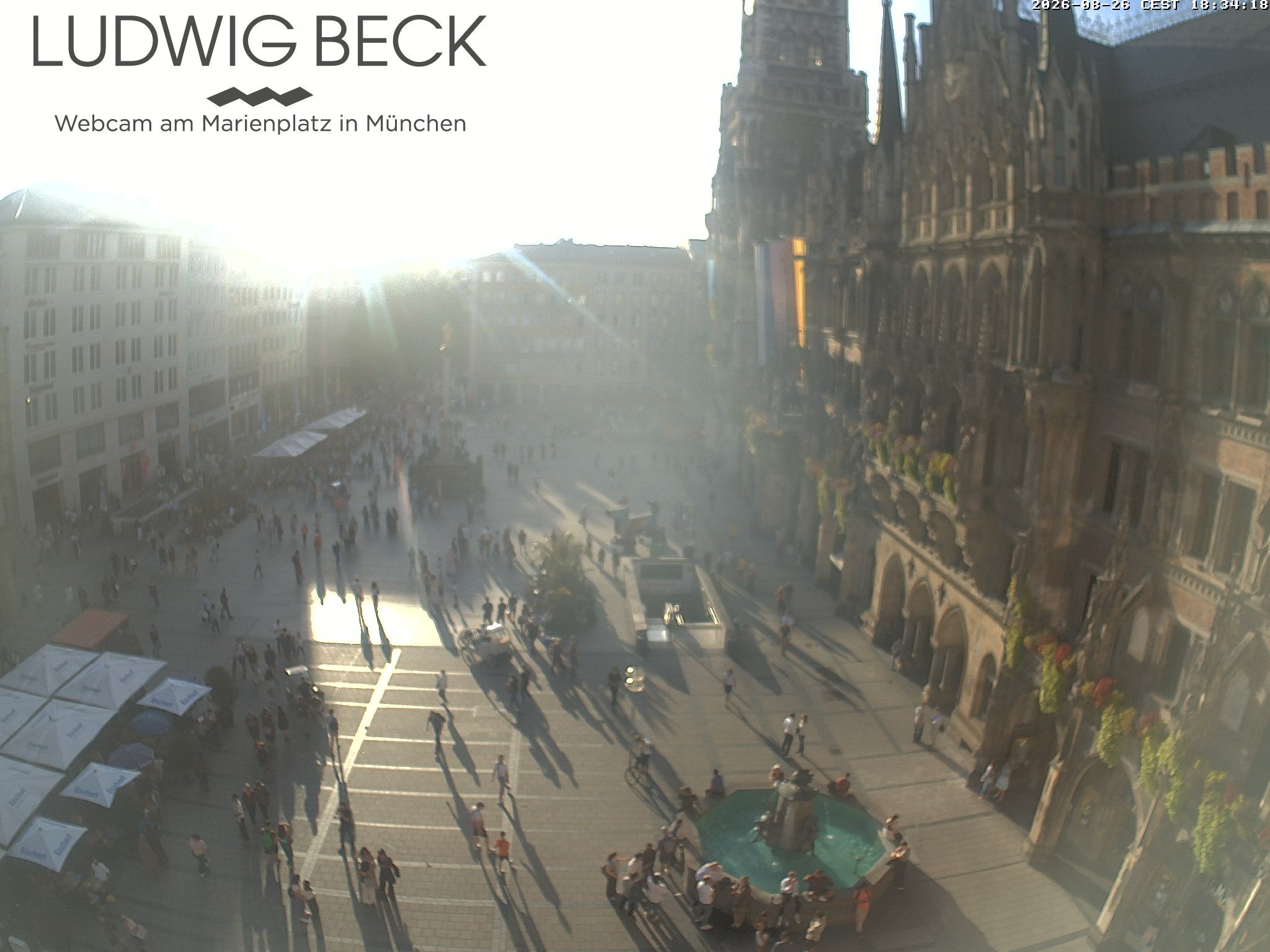 Archiv Foto Webcam am Marienplatz München