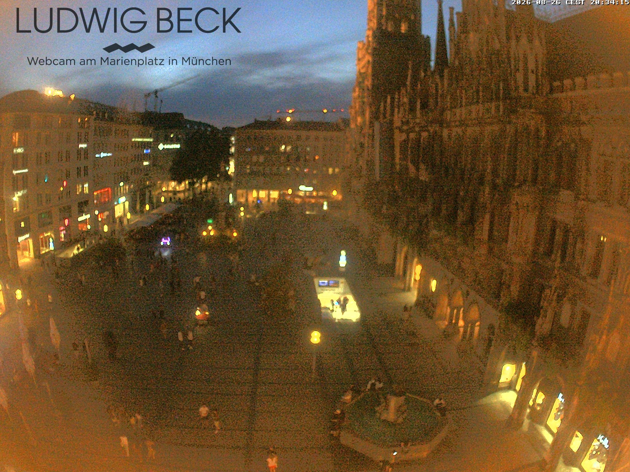 Archiv Foto Webcam am Marienplatz München