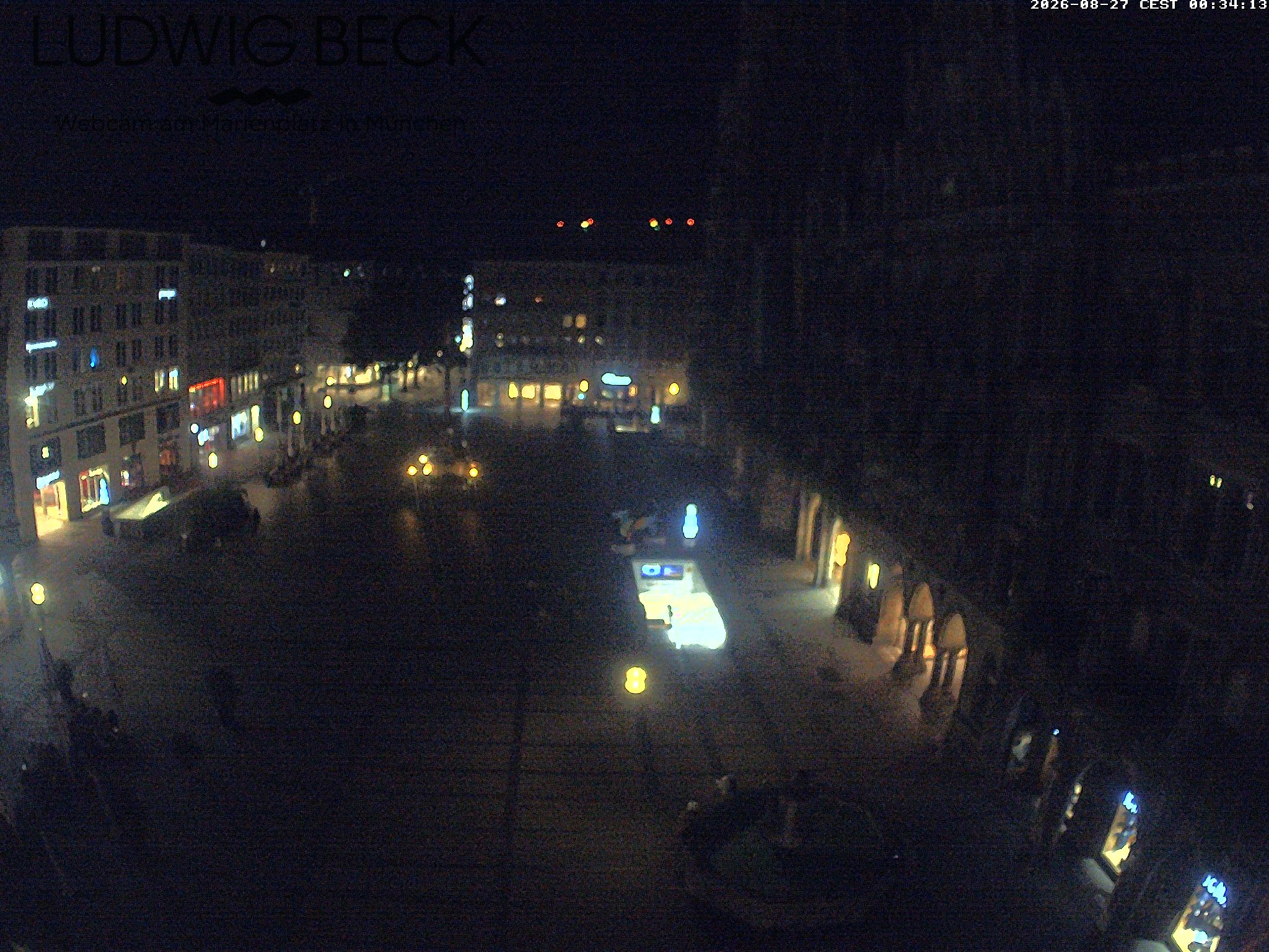 Archiv Foto Webcam am Marienplatz München
