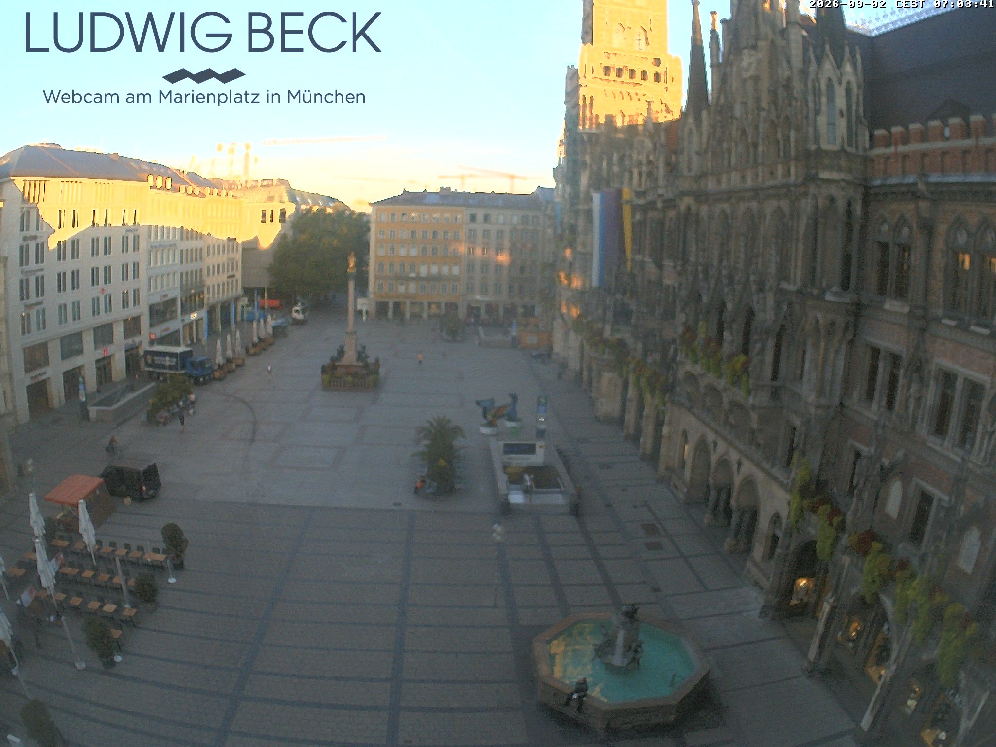 Archiv Foto Webcam am Marienplatz München