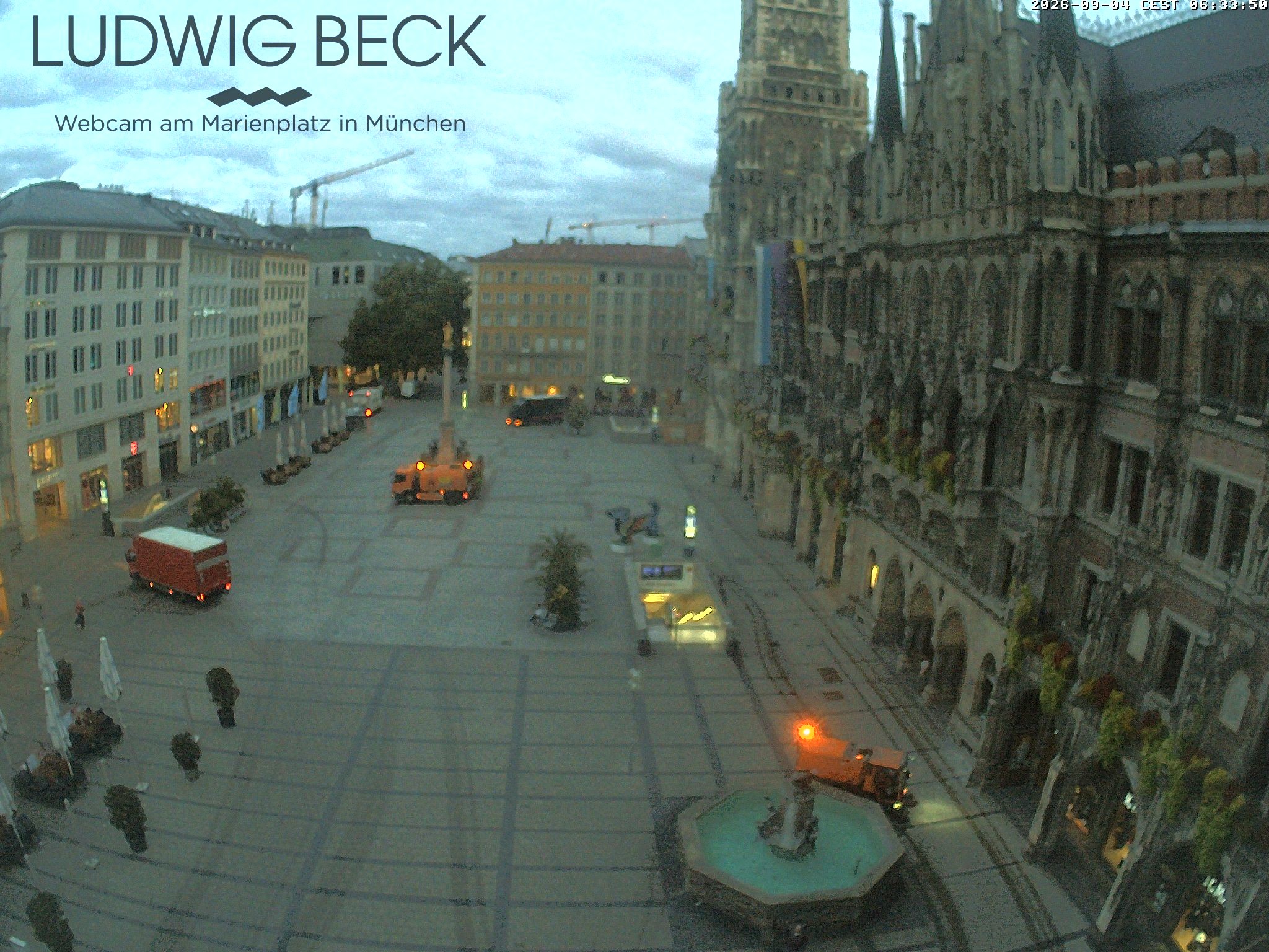 Archiv Foto Webcam am Marienplatz München