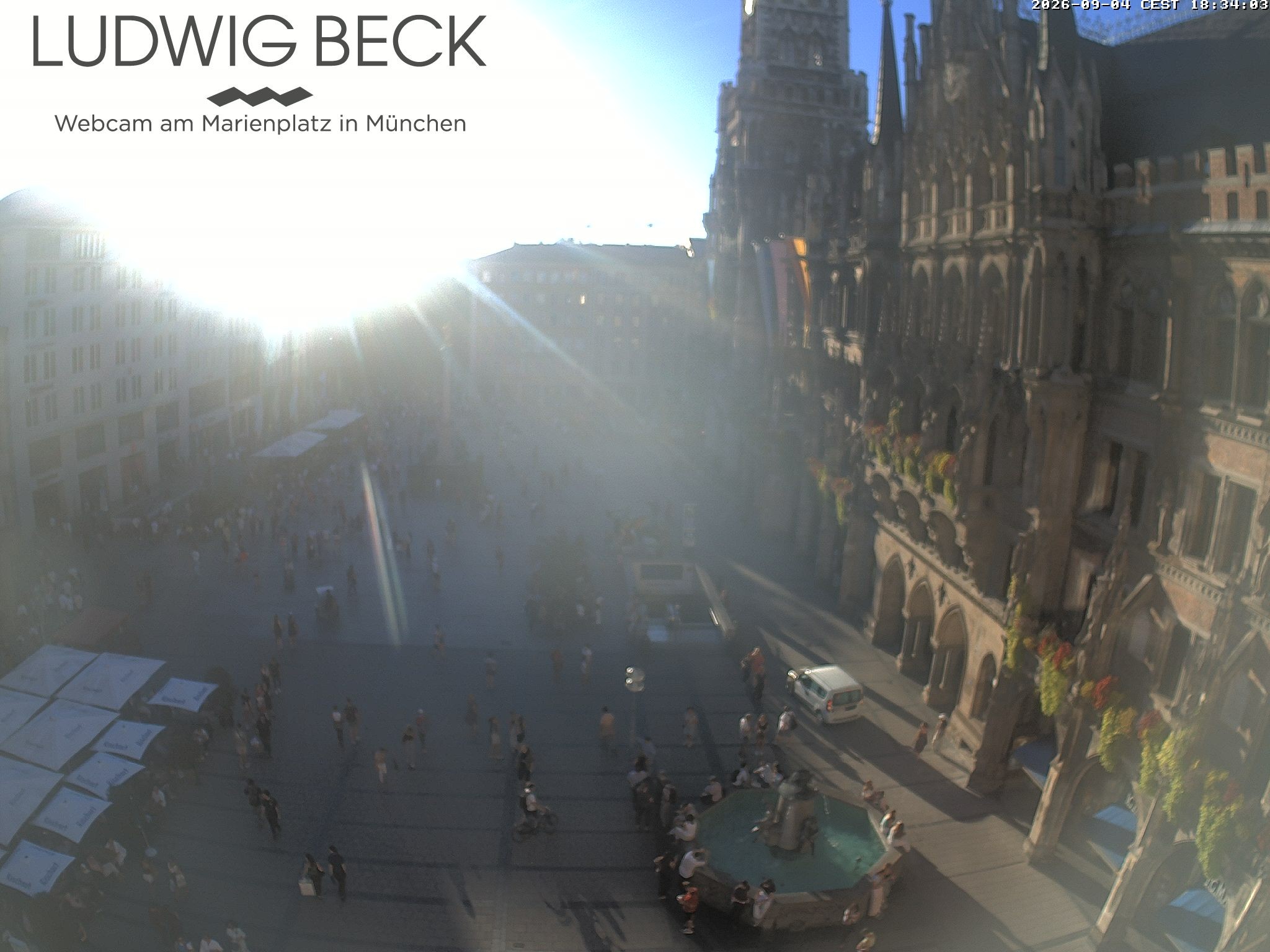 Archiv Foto Webcam am Marienplatz München