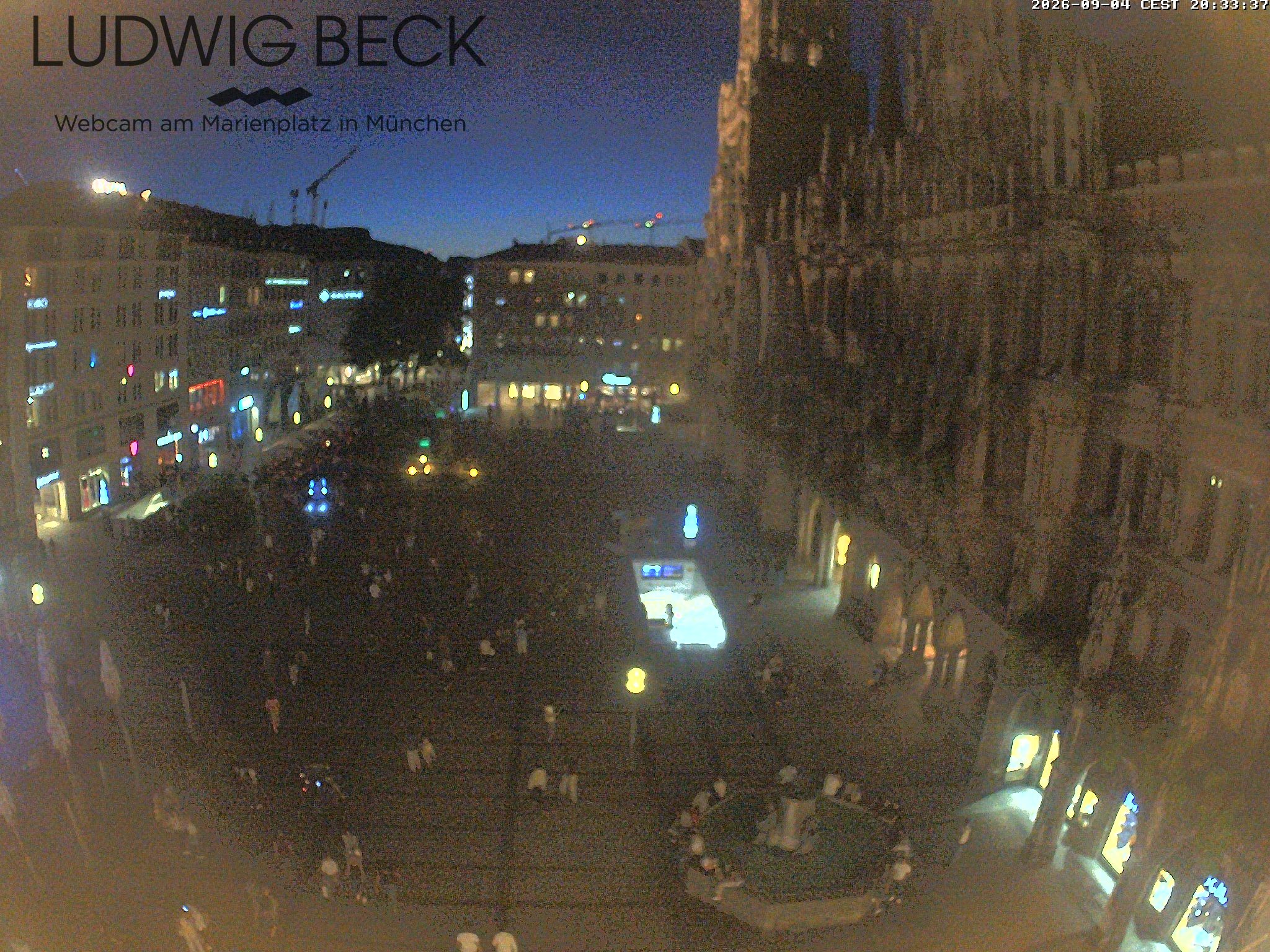 Archiv Foto Webcam am Marienplatz München