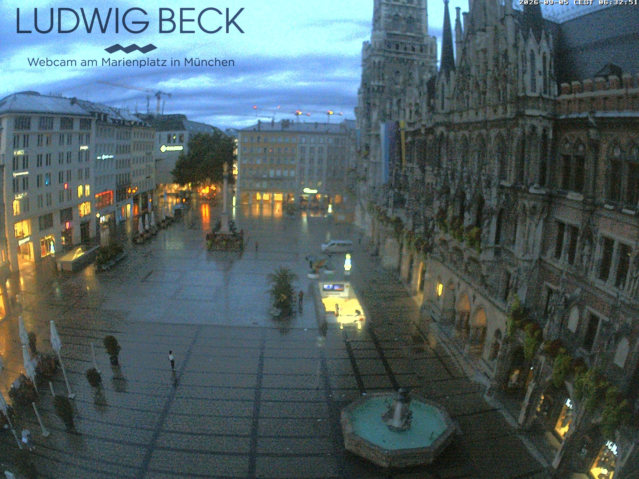 Archiv Foto Webcam am Marienplatz München