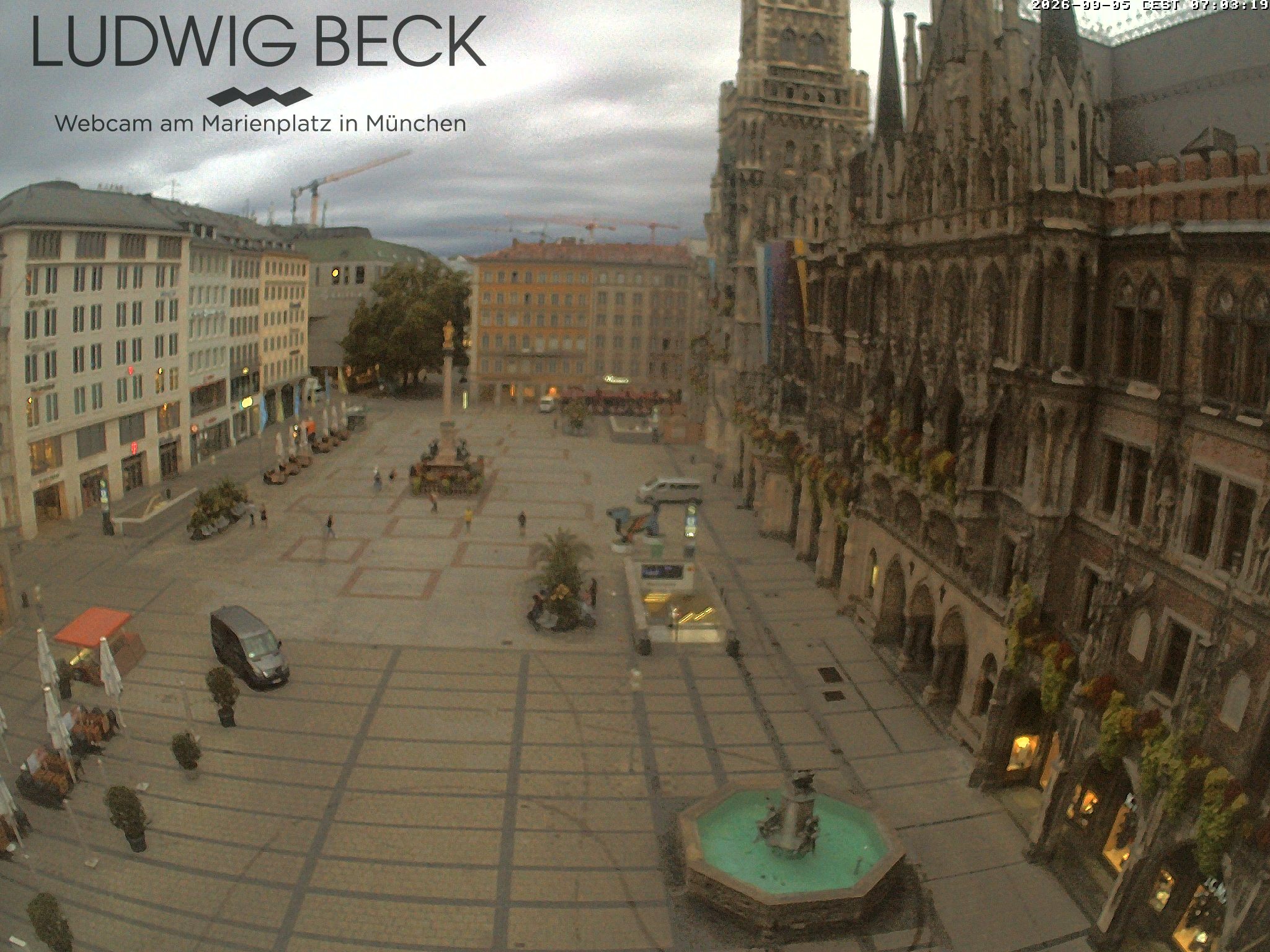 Archiv Foto Webcam am Marienplatz München