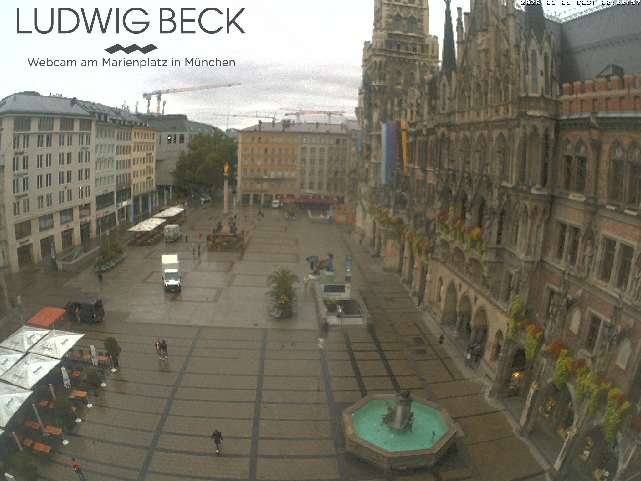 Archiv Foto Webcam am Marienplatz München