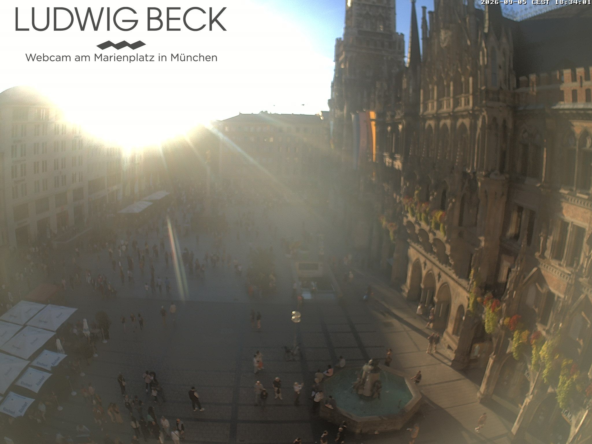 Archiv Foto Webcam am Marienplatz München