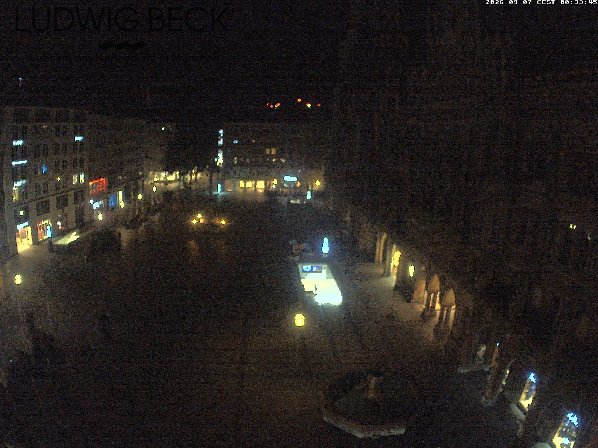 Archiv Foto Webcam am Marienplatz München