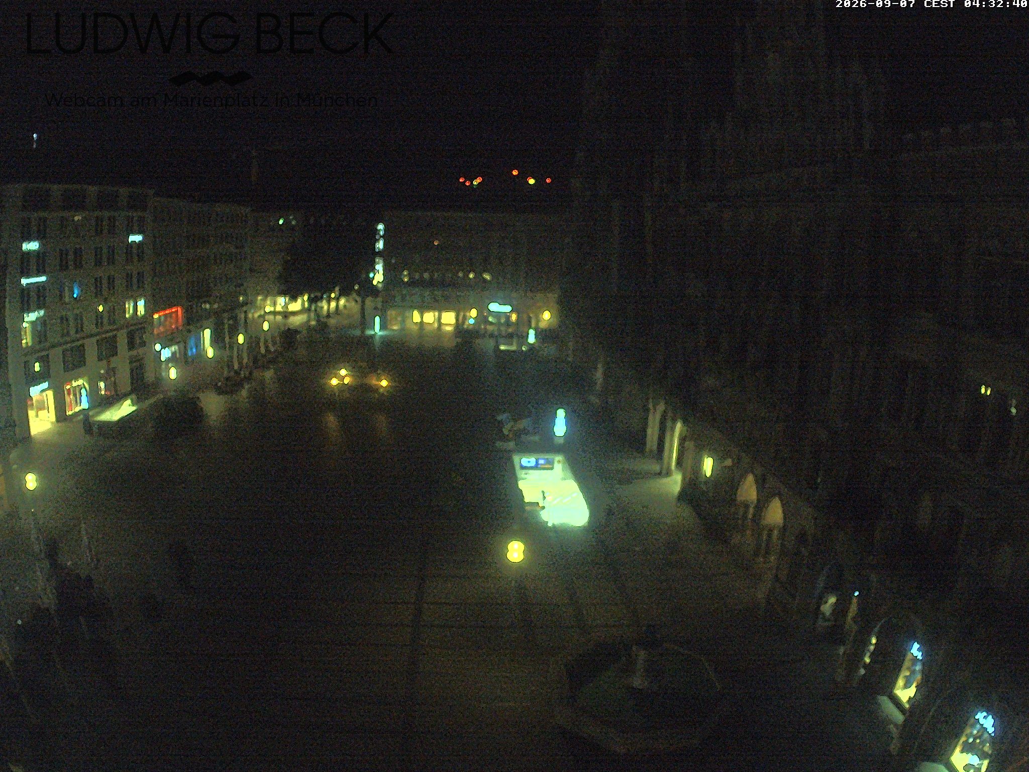 Archiv Foto Webcam am Marienplatz München