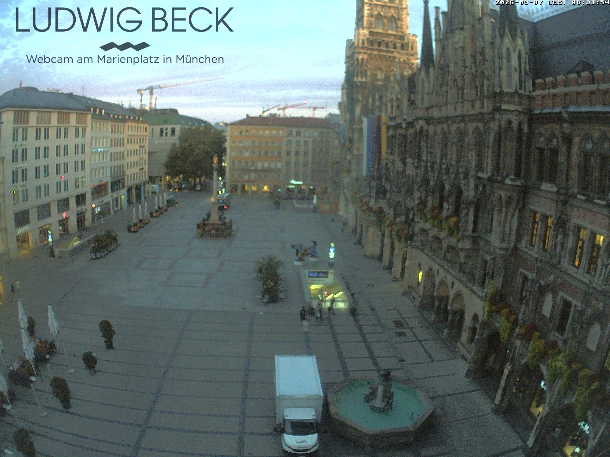 Archiv Foto Webcam am Marienplatz München