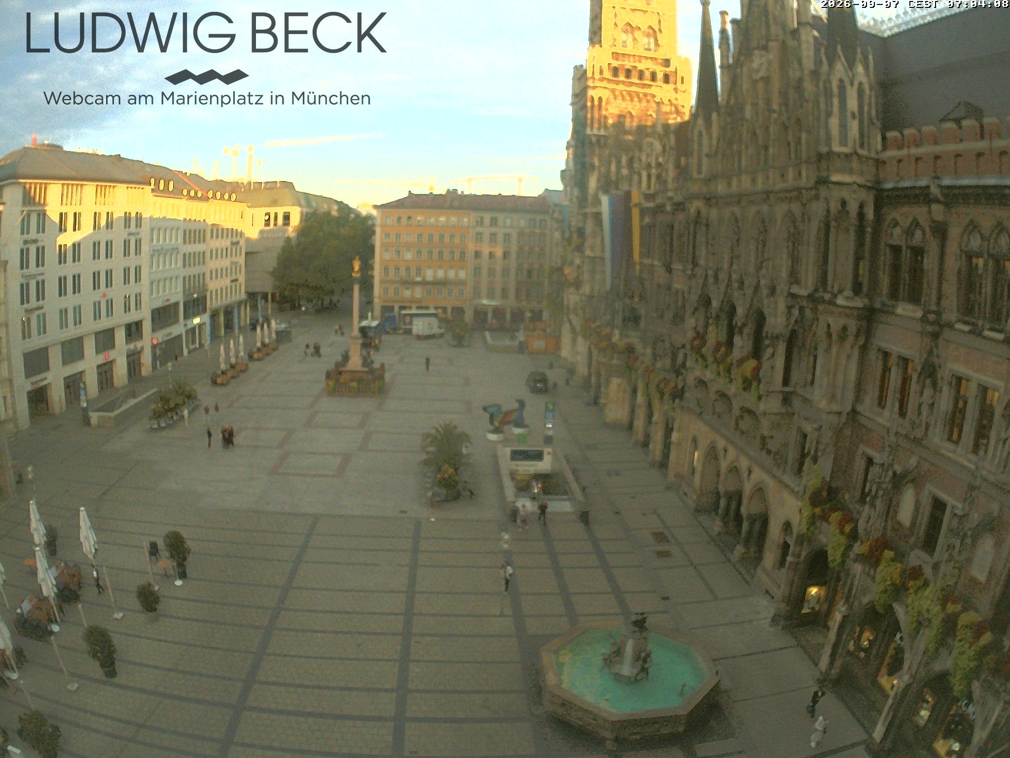 Archiv Foto Webcam am Marienplatz München