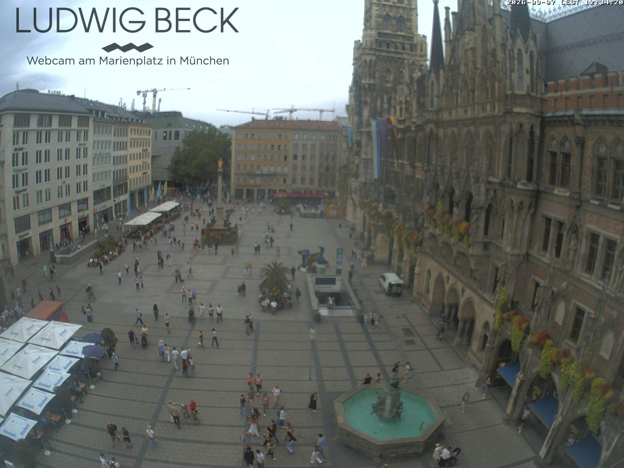 Archiv Foto Webcam am Marienplatz München
