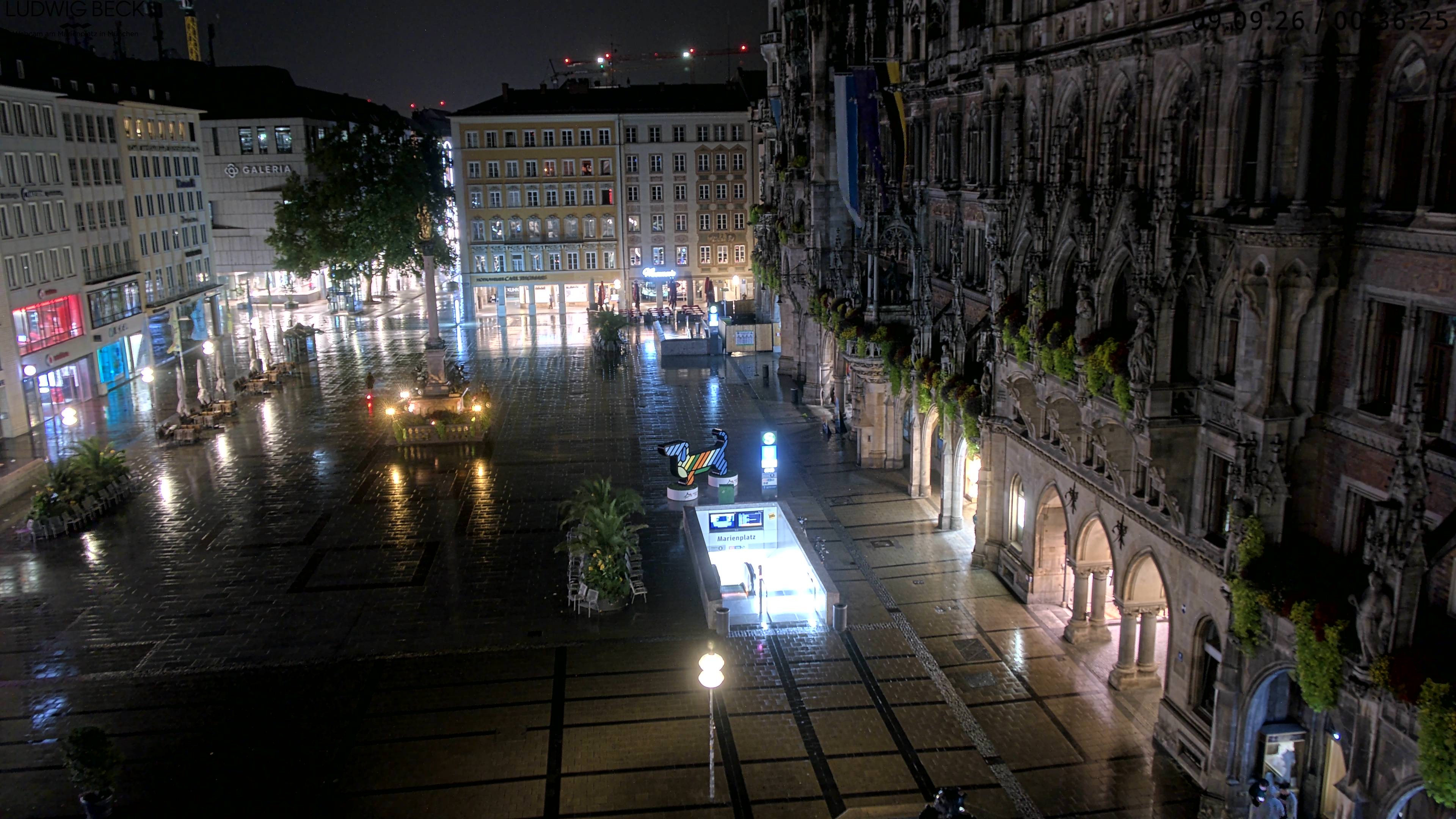 Archiv Foto Webcam am Marienplatz München