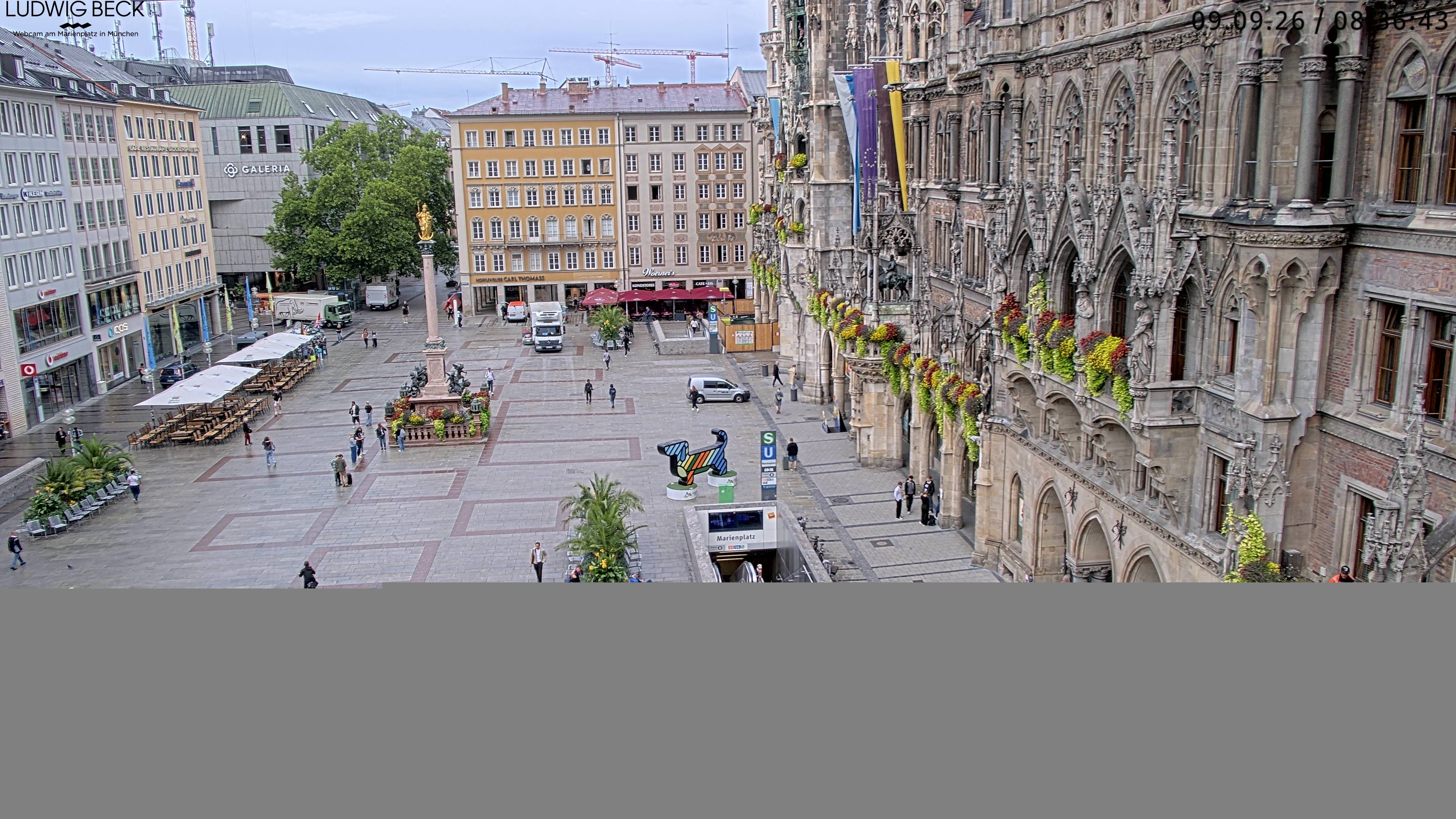 Archived image Webcam at the Marienplatz, Munich