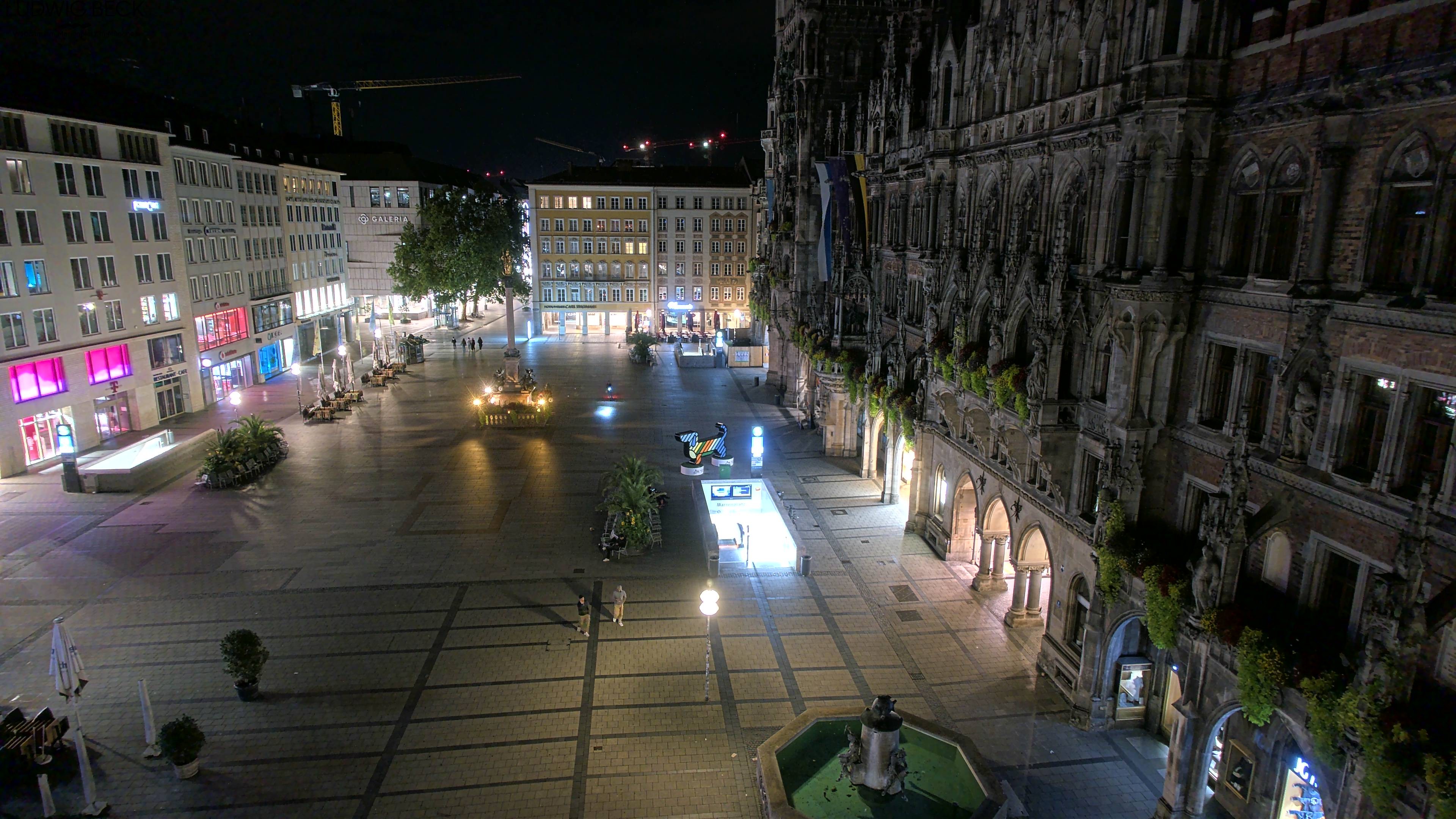 Archiv Foto Webcam am Marienplatz München