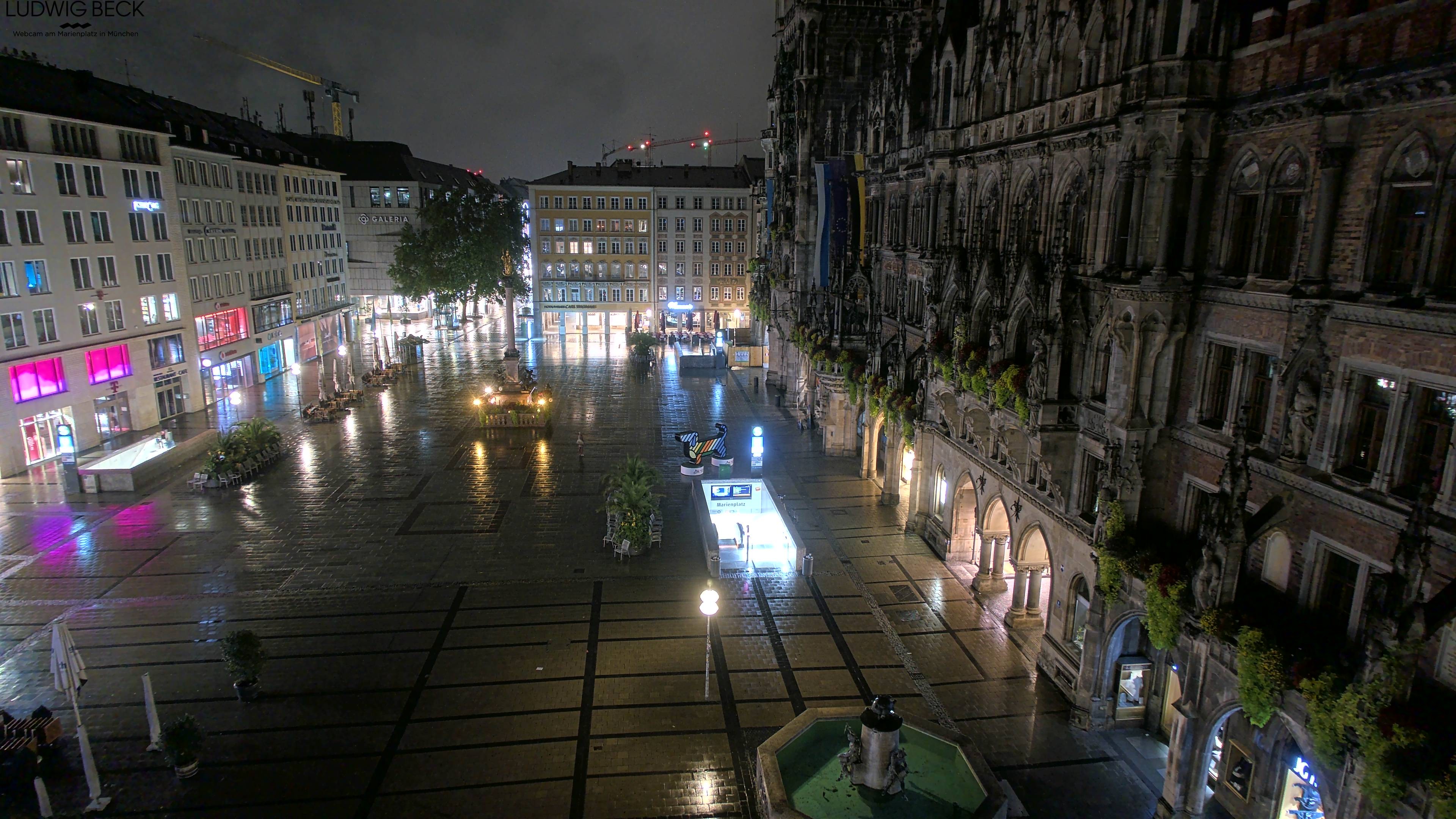 Archiv Foto Webcam am Marienplatz München