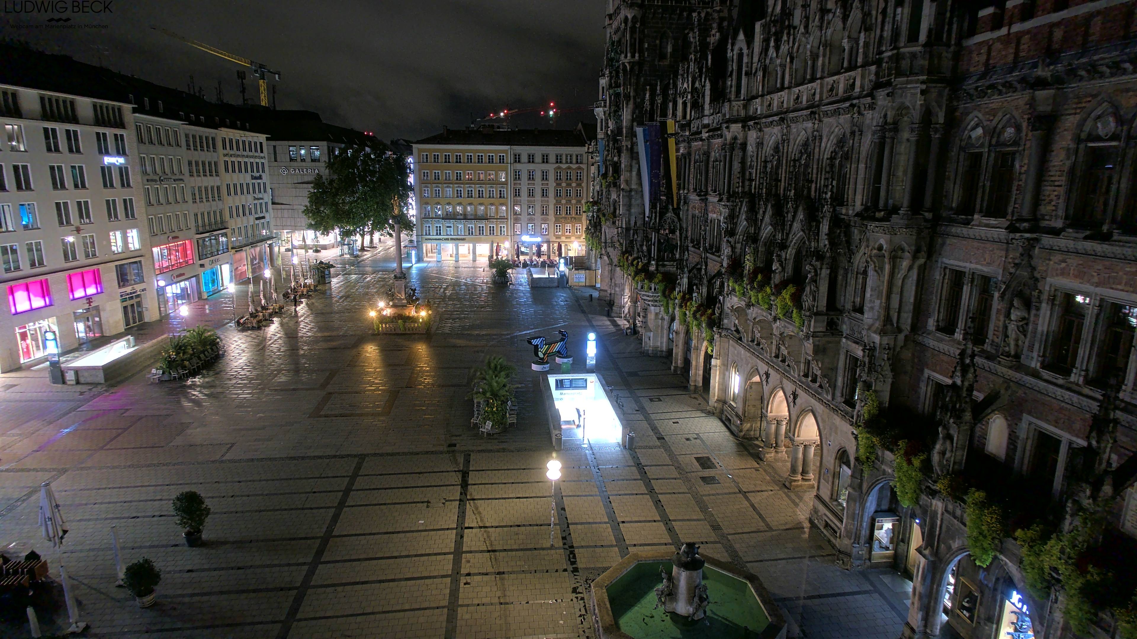 Archiv Foto Webcam am Marienplatz München