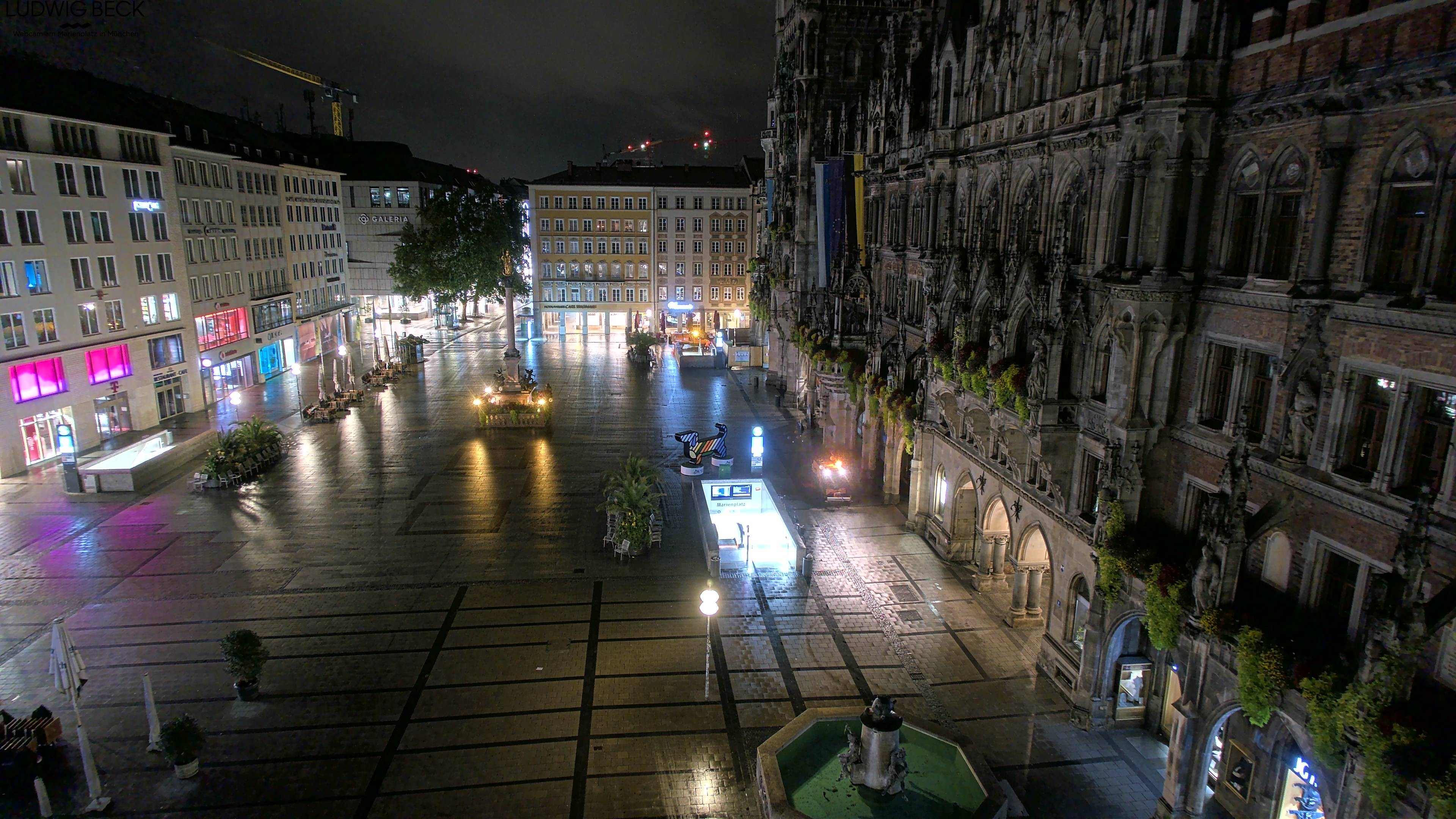 Archiv Foto Webcam am Marienplatz München