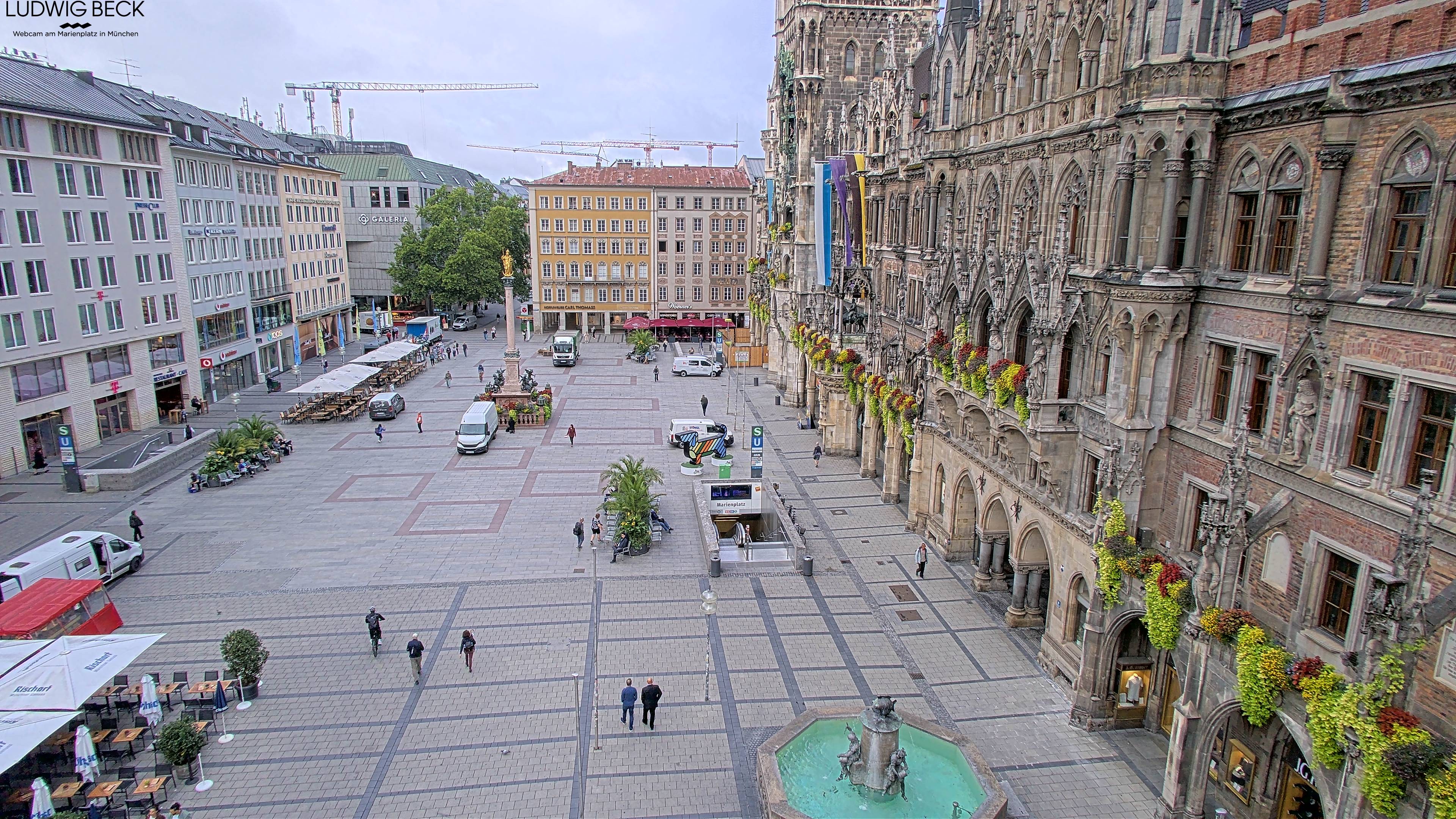 Archiv Foto Webcam am Marienplatz München