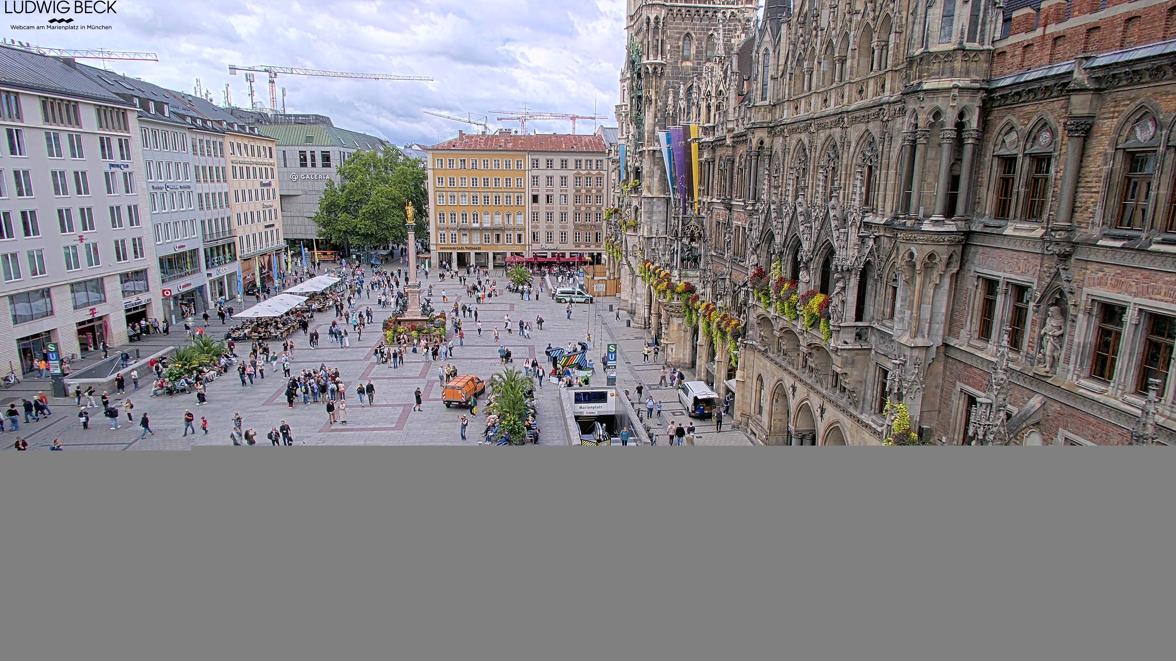 Archiv Foto Webcam am Marienplatz München