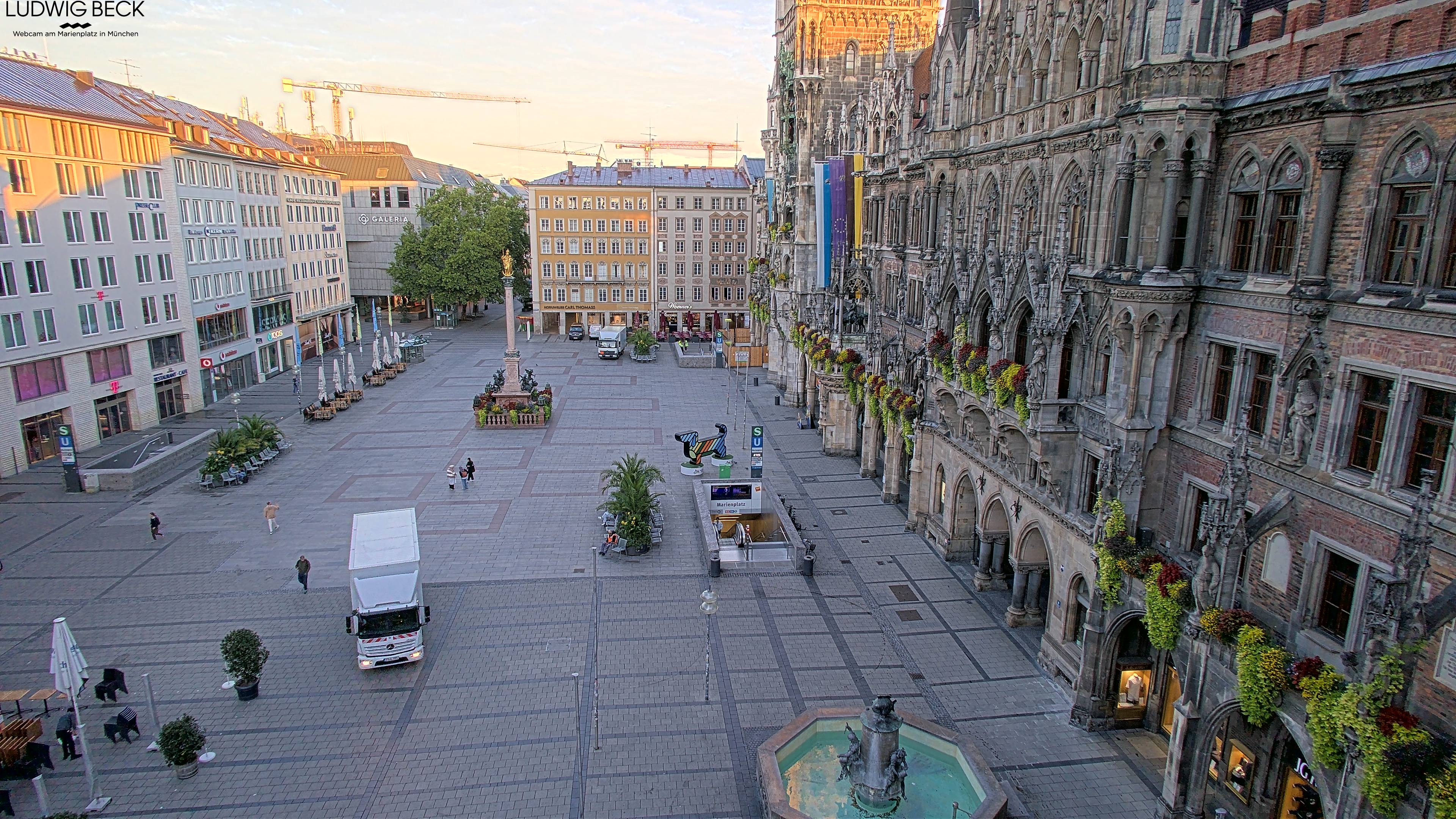 Archiv Foto Webcam am Marienplatz München