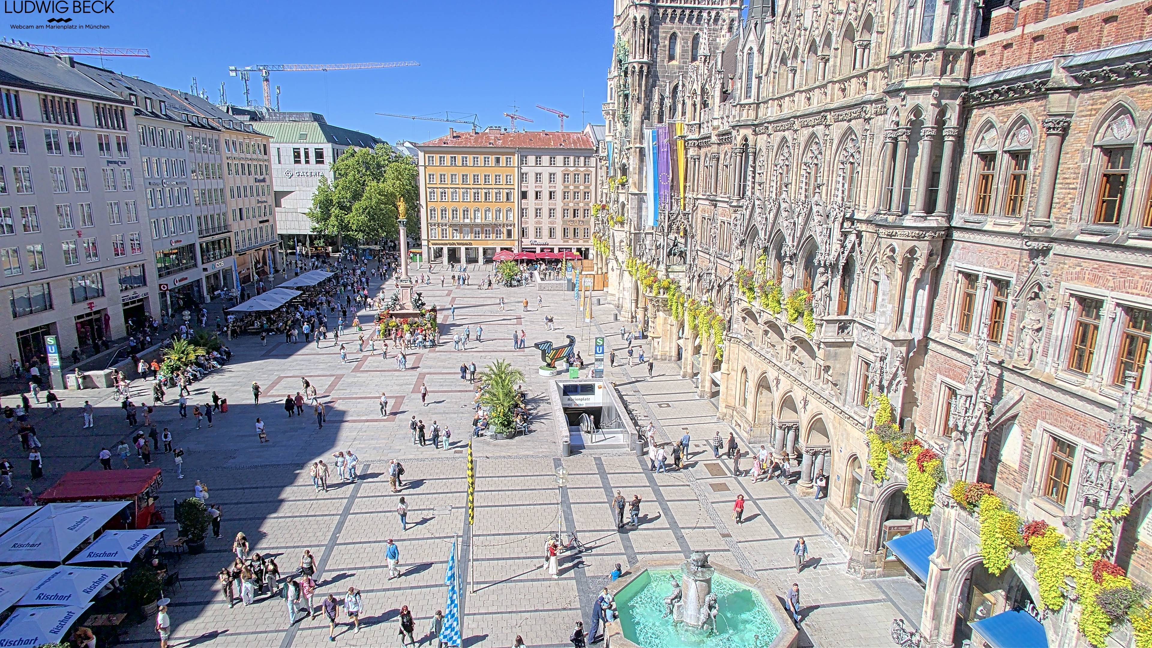 Archiv Foto Webcam am Marienplatz München
