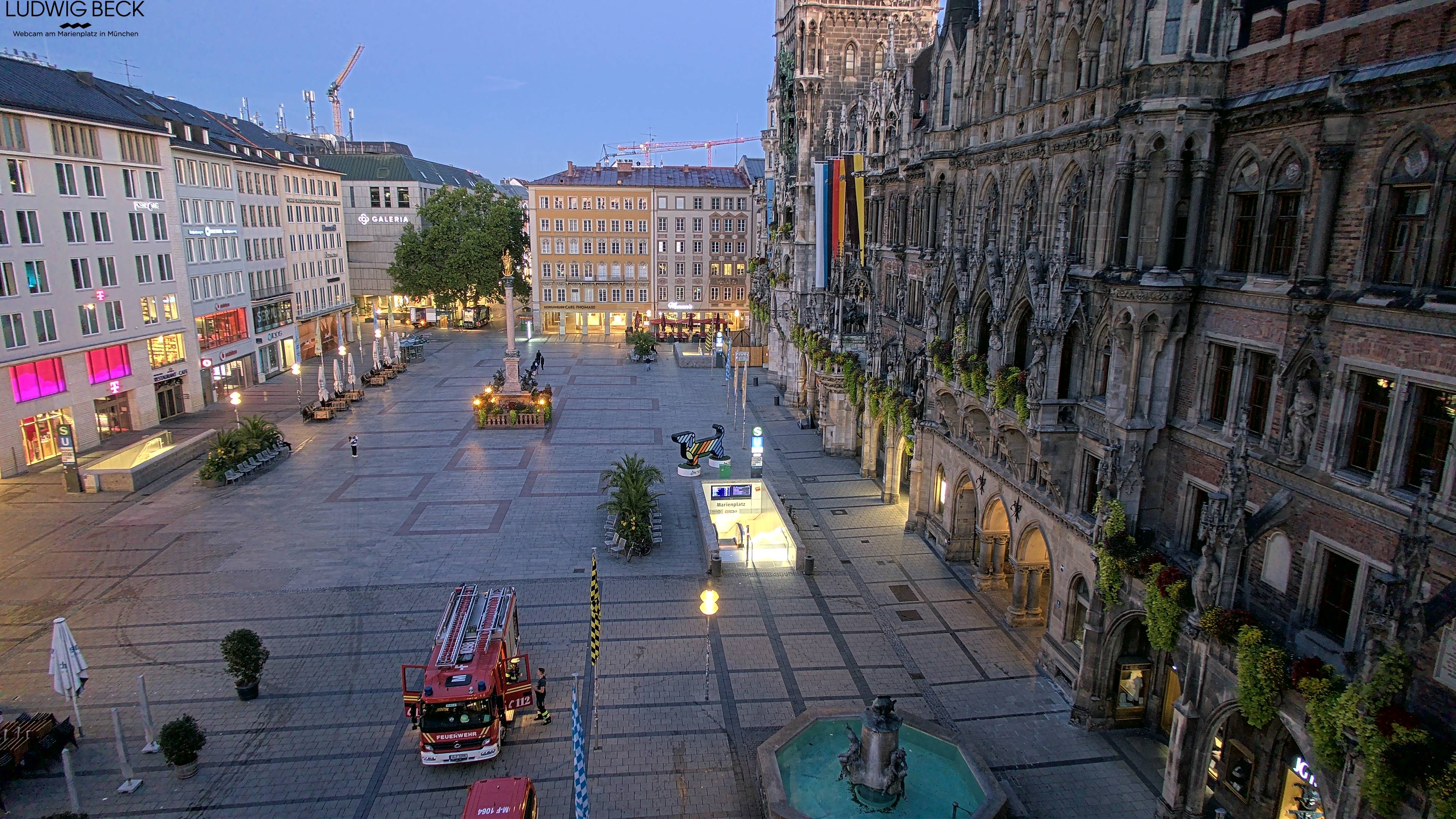 Archiv Foto Webcam am Marienplatz München