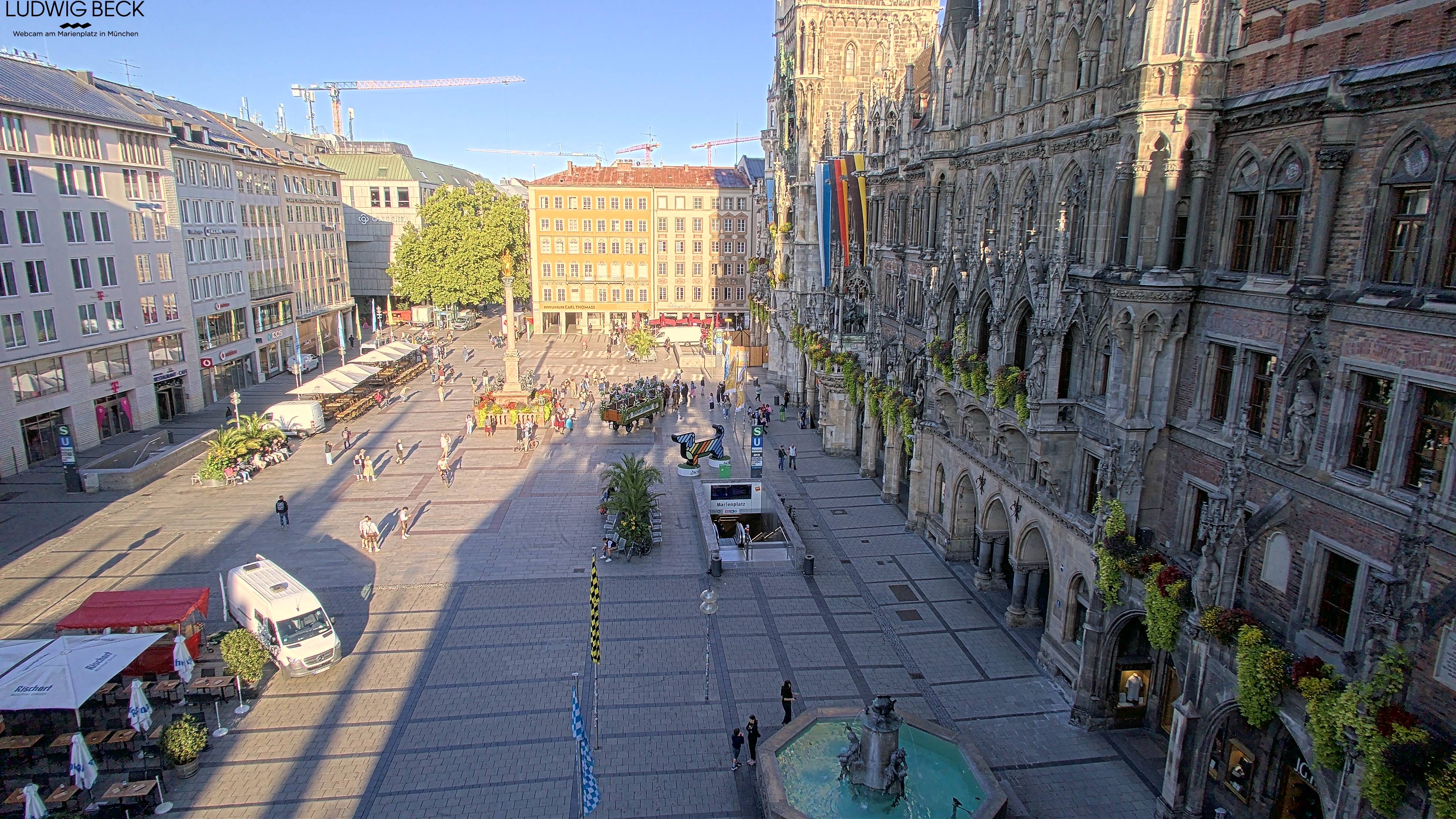 Archiv Foto Webcam am Marienplatz München