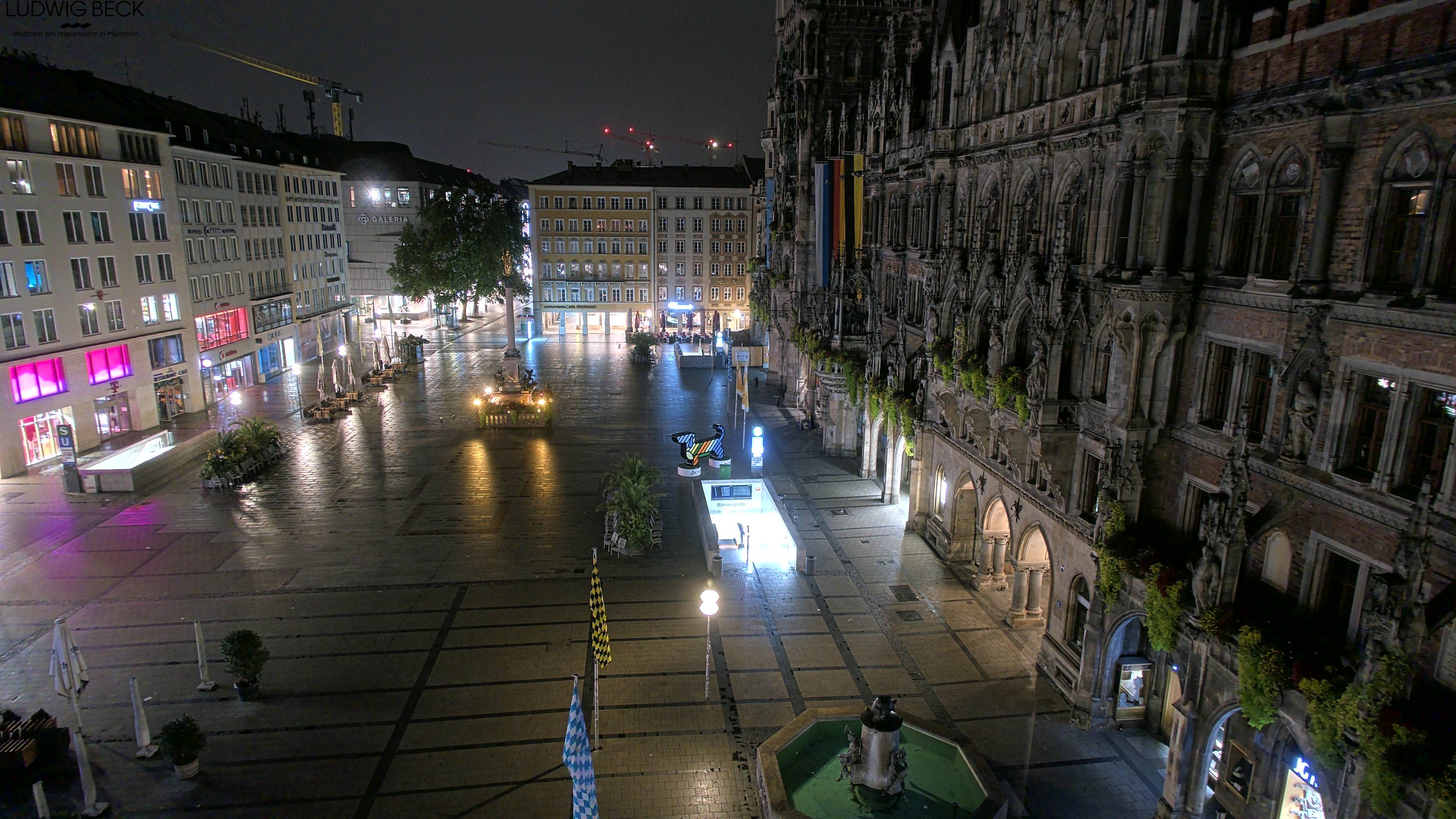 Archiv Foto Webcam am Marienplatz München