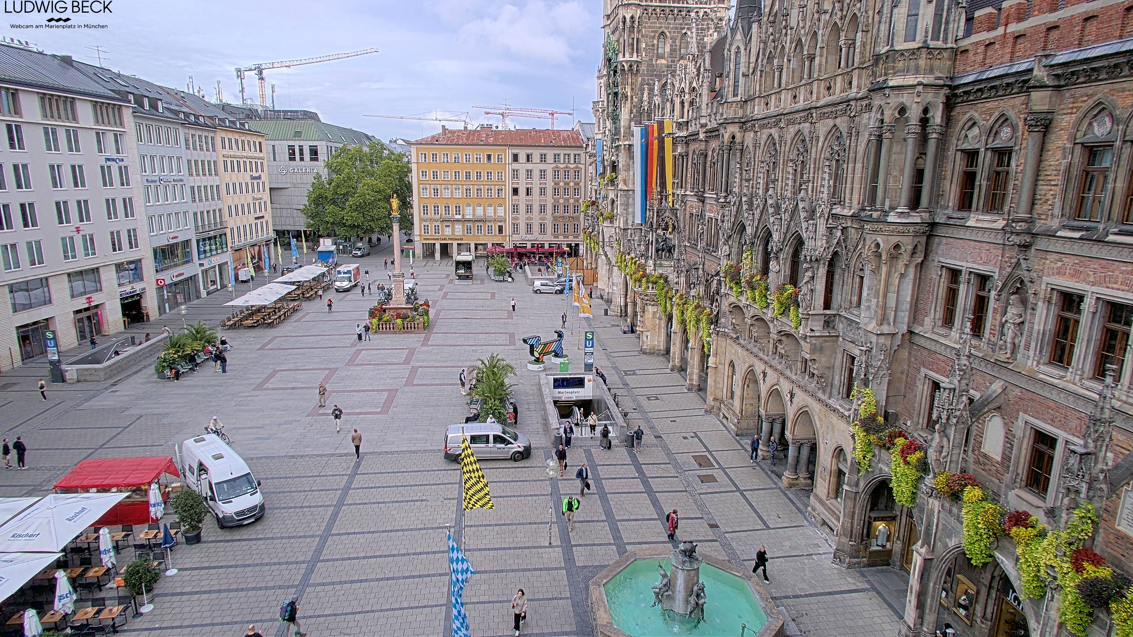 Archiv Foto Webcam am Marienplatz München