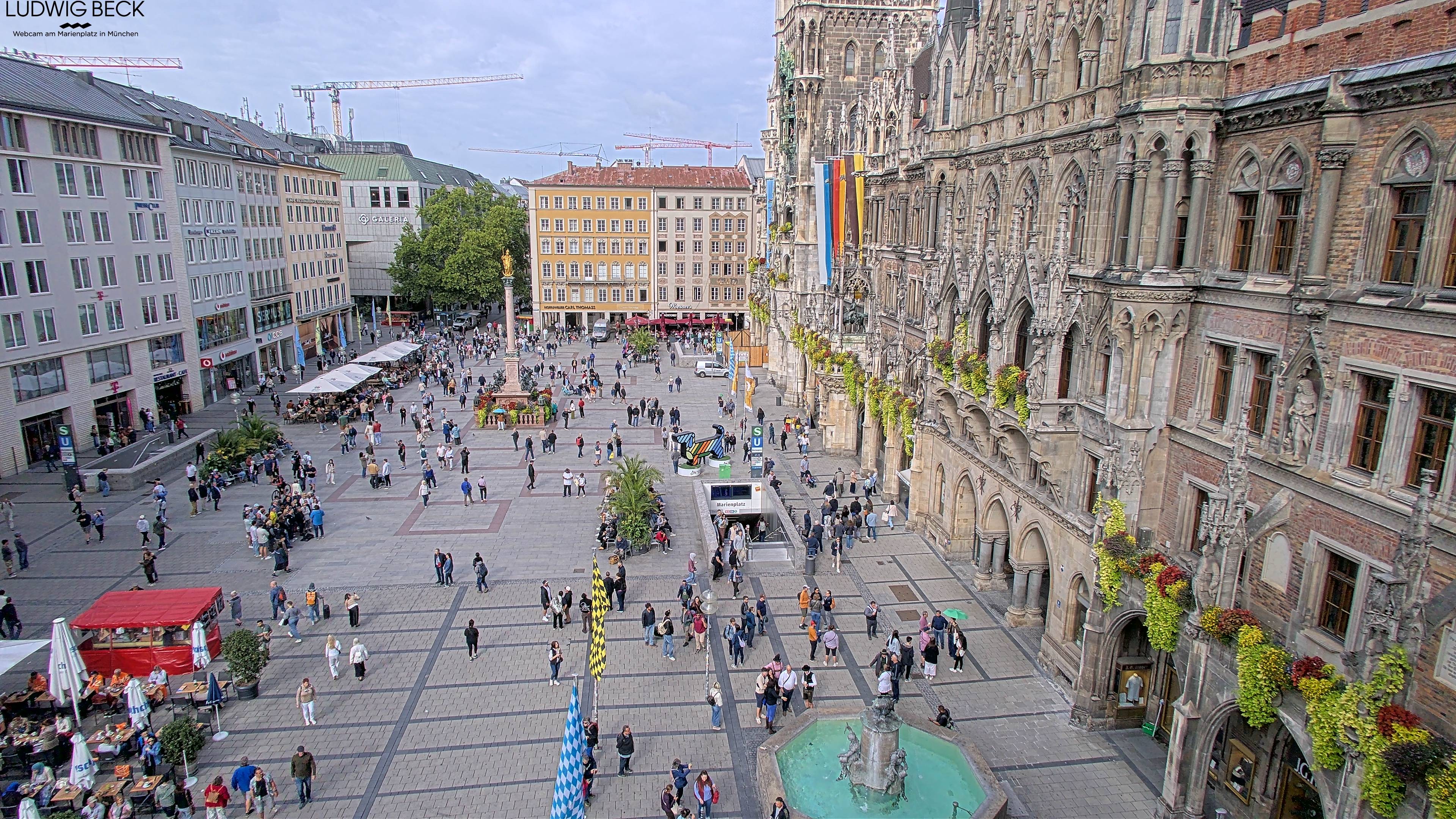Archiv Foto Webcam am Marienplatz München