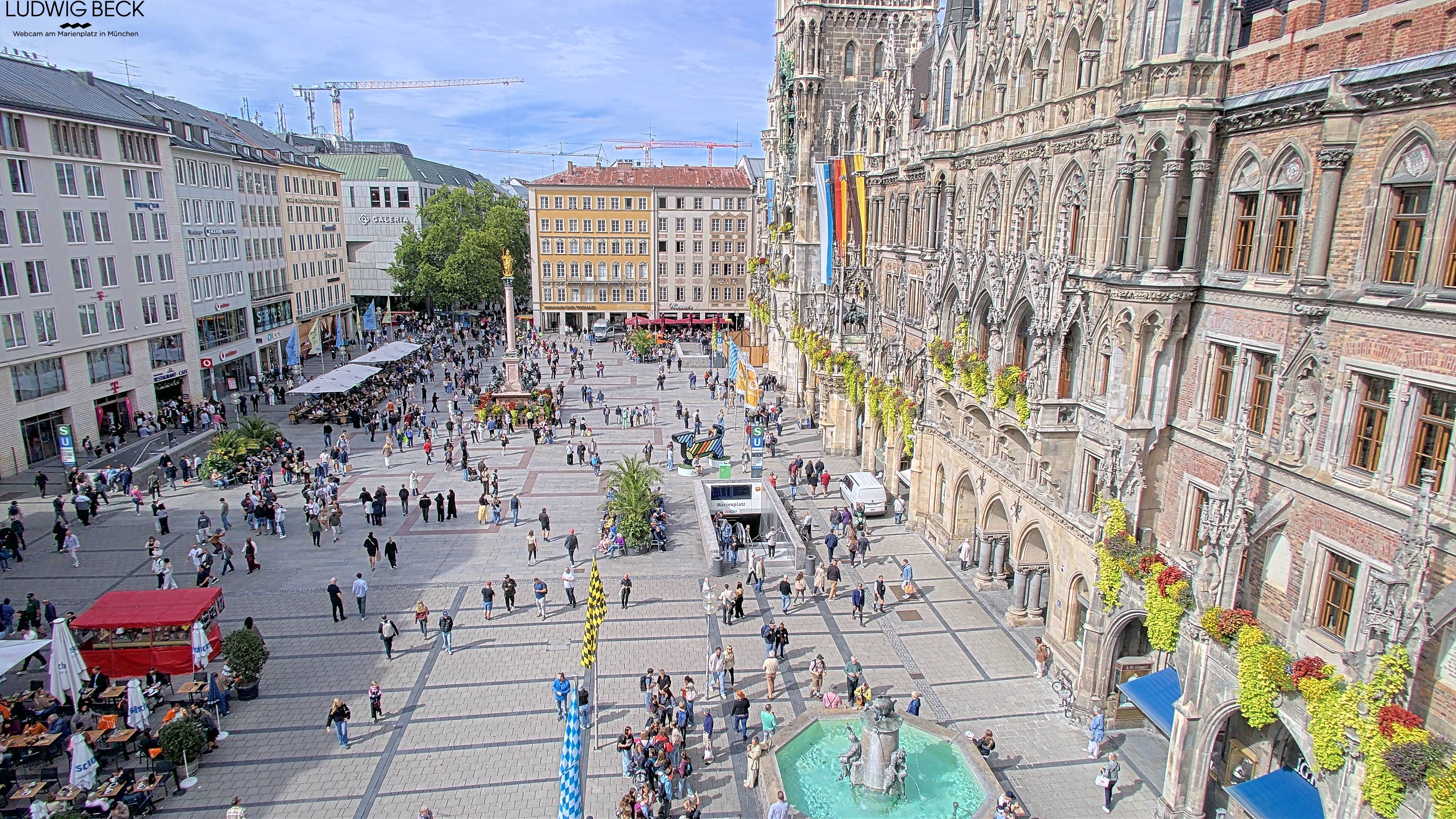 Archiv Foto Webcam am Marienplatz München