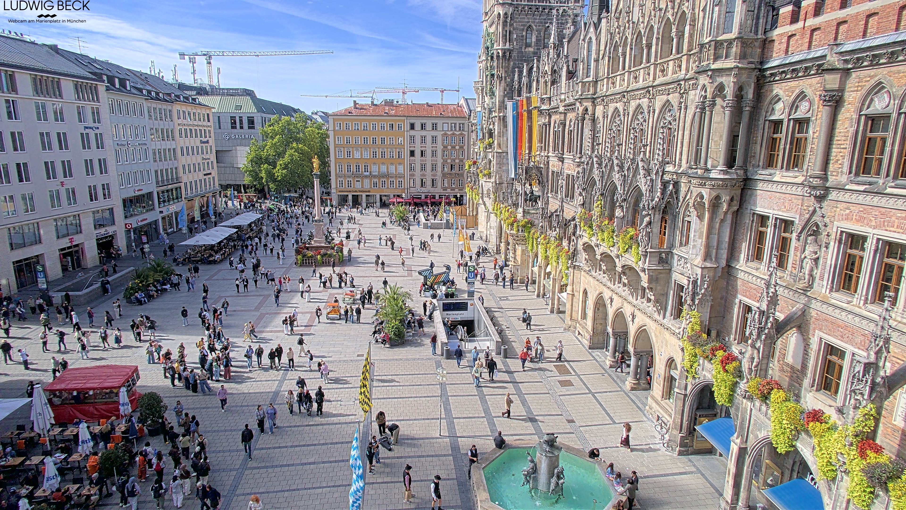 Archiv Foto Webcam am Marienplatz München
