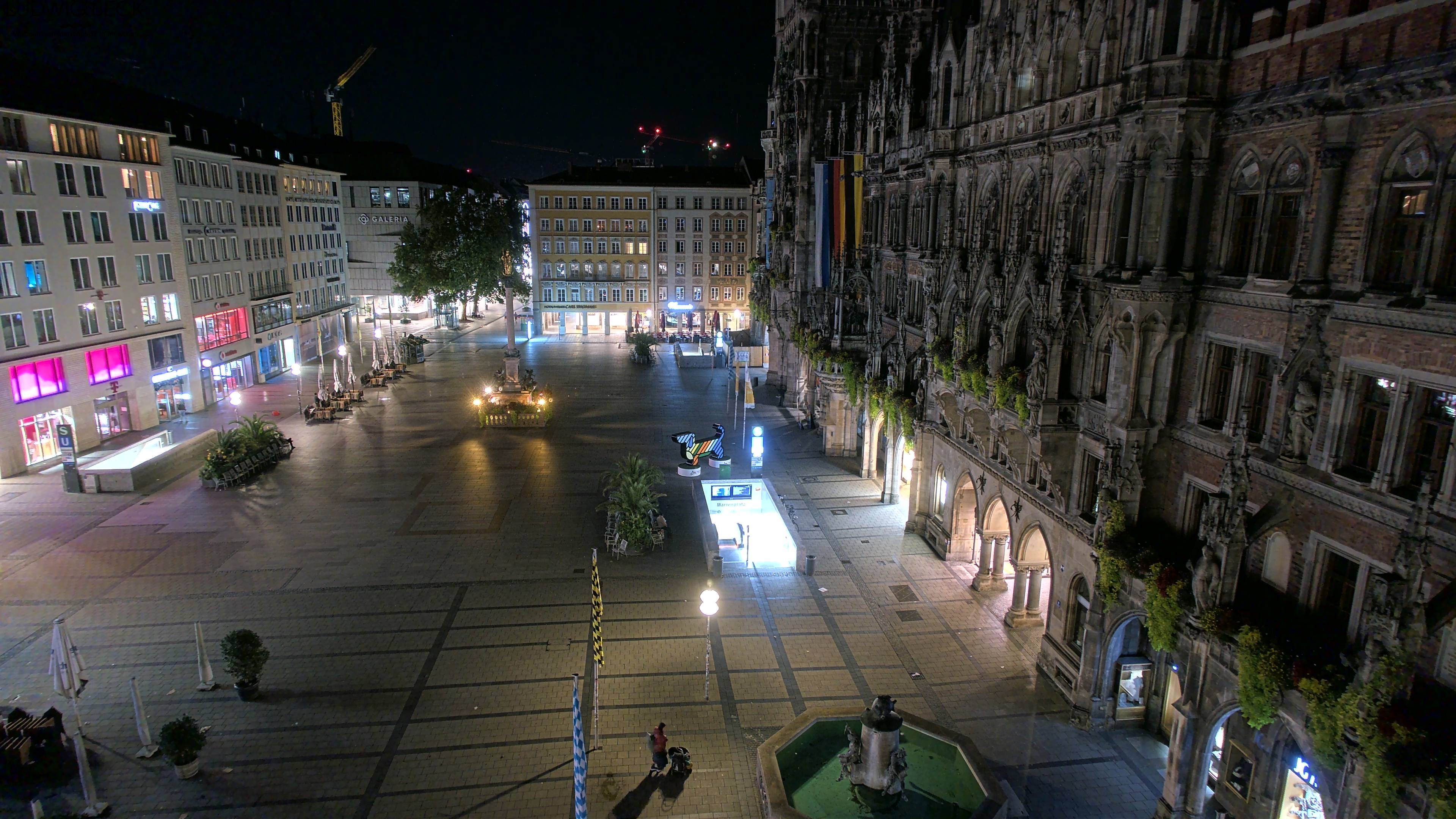 Archiv Foto Webcam am Marienplatz München