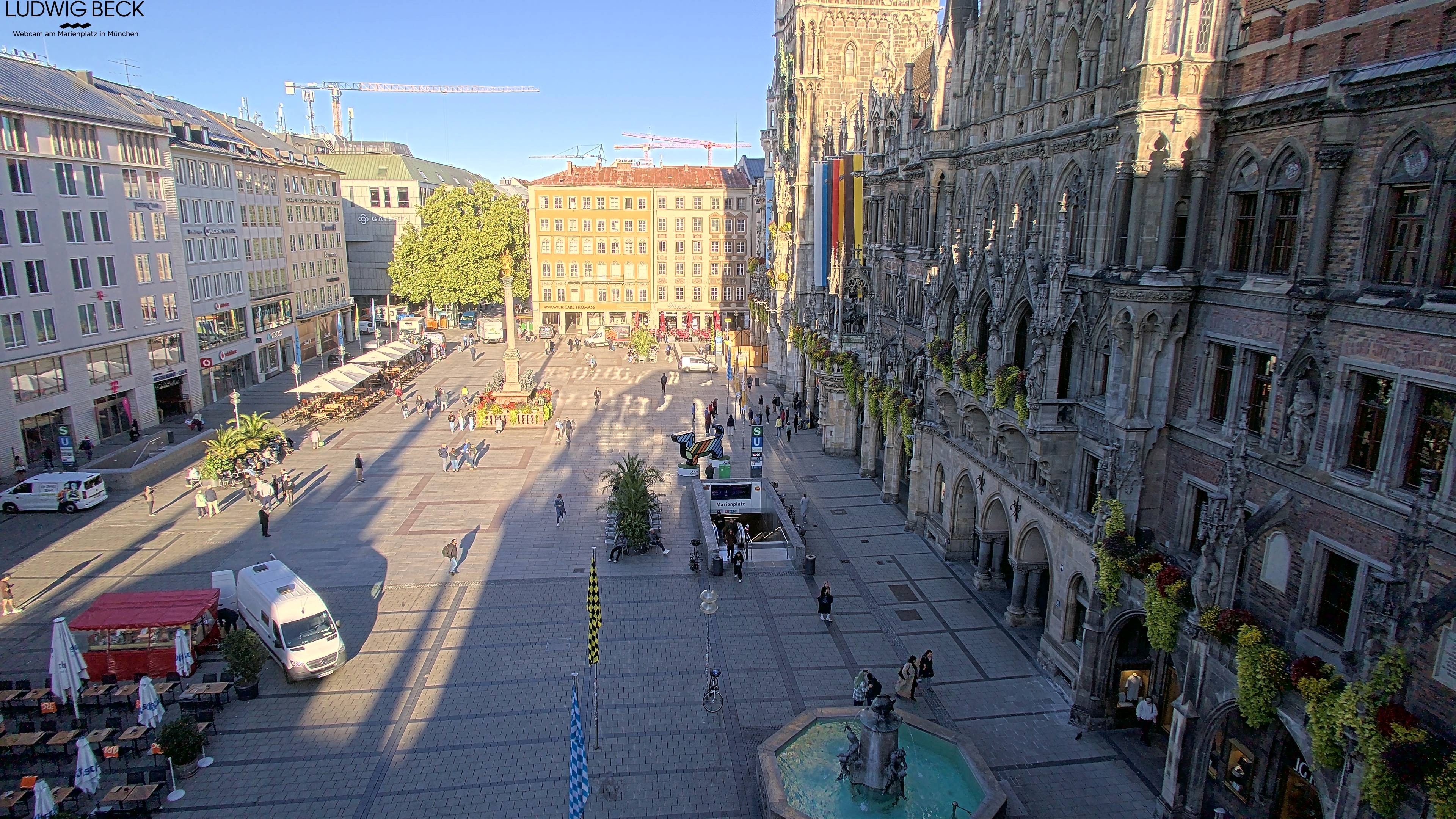 Archiv Foto Webcam am Marienplatz München