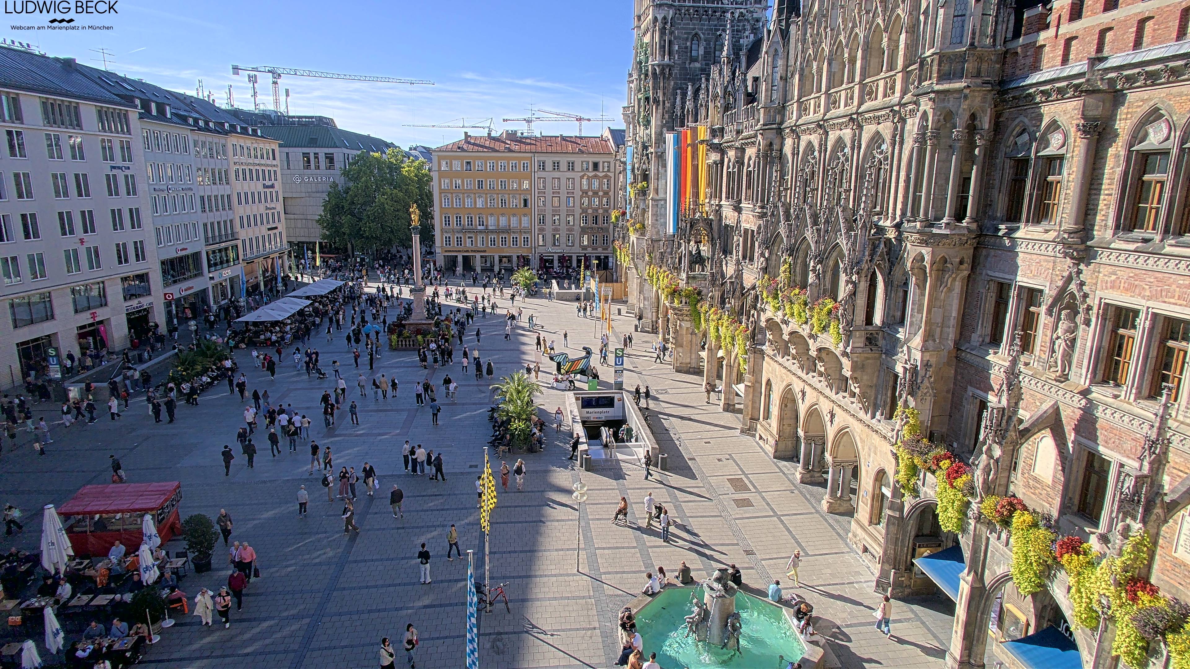 Archived image Webcam at the Marienplatz, Munich