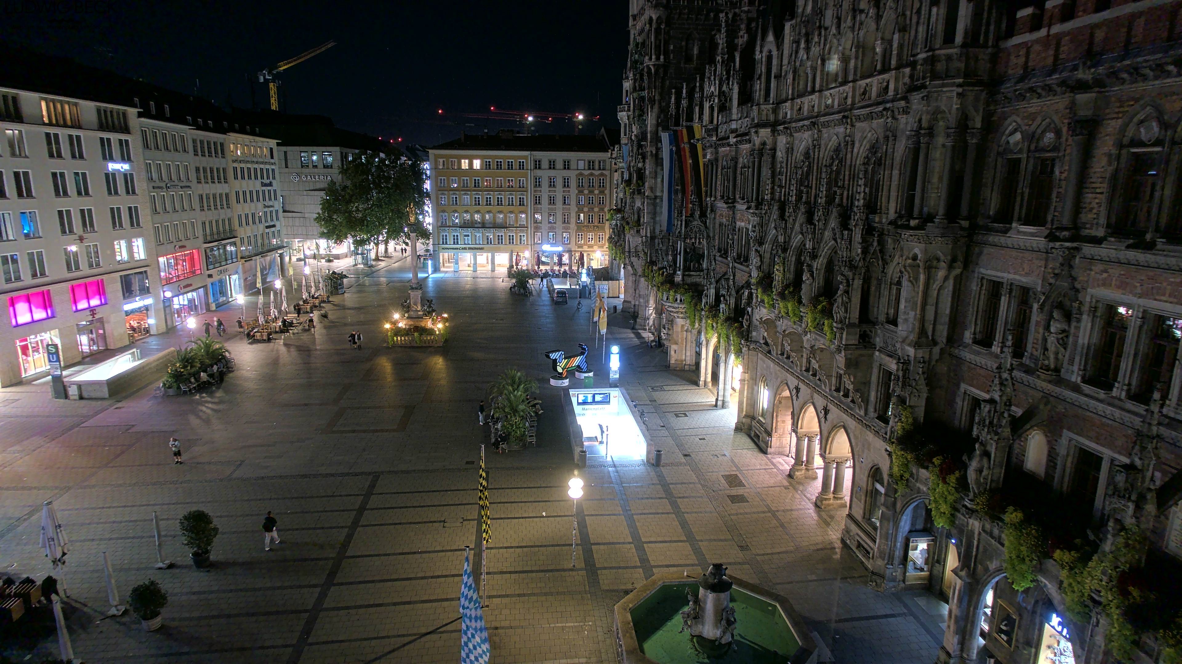 Archiv Foto Webcam am Marienplatz München