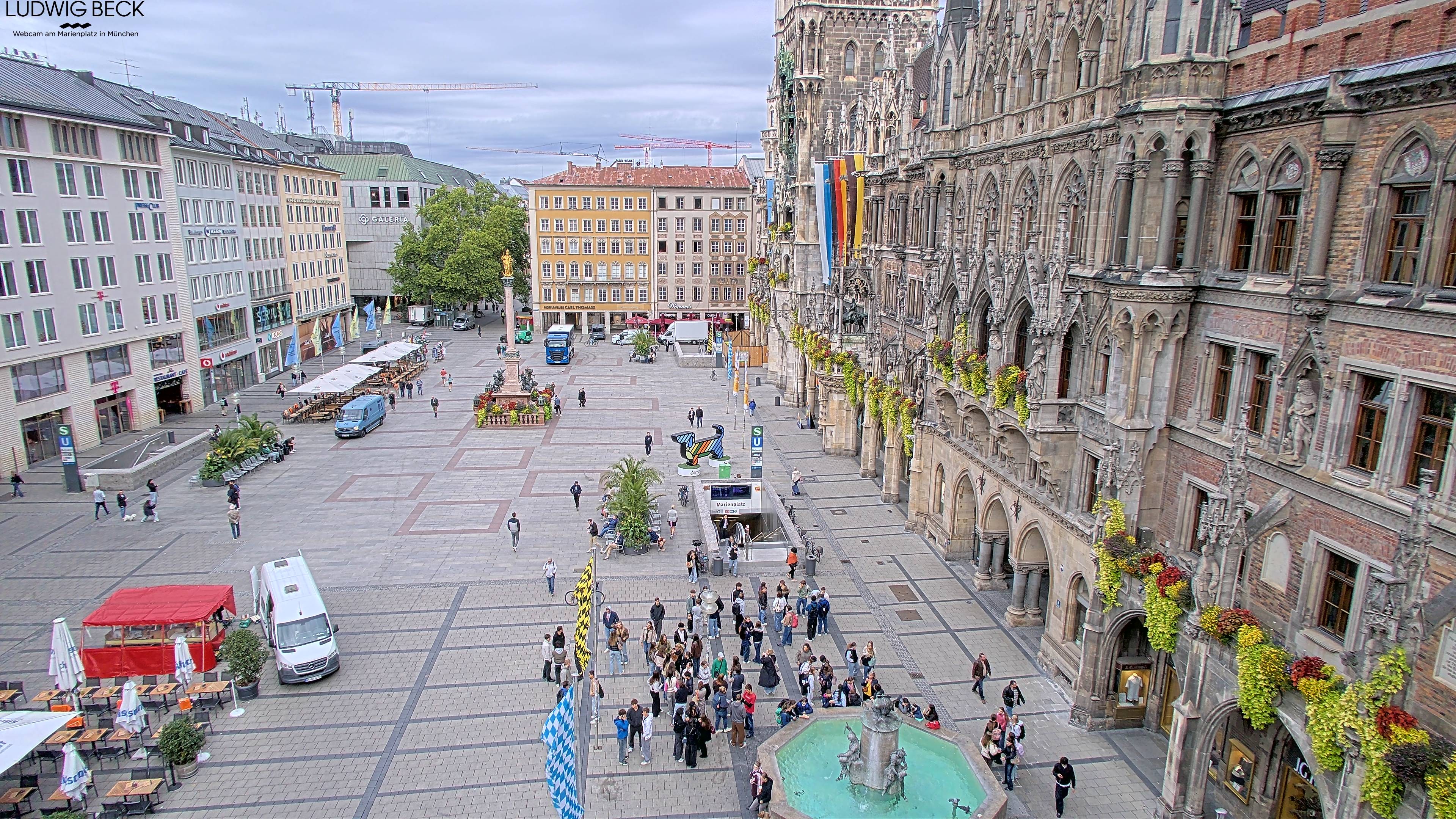 Archiv Foto Webcam am Marienplatz München