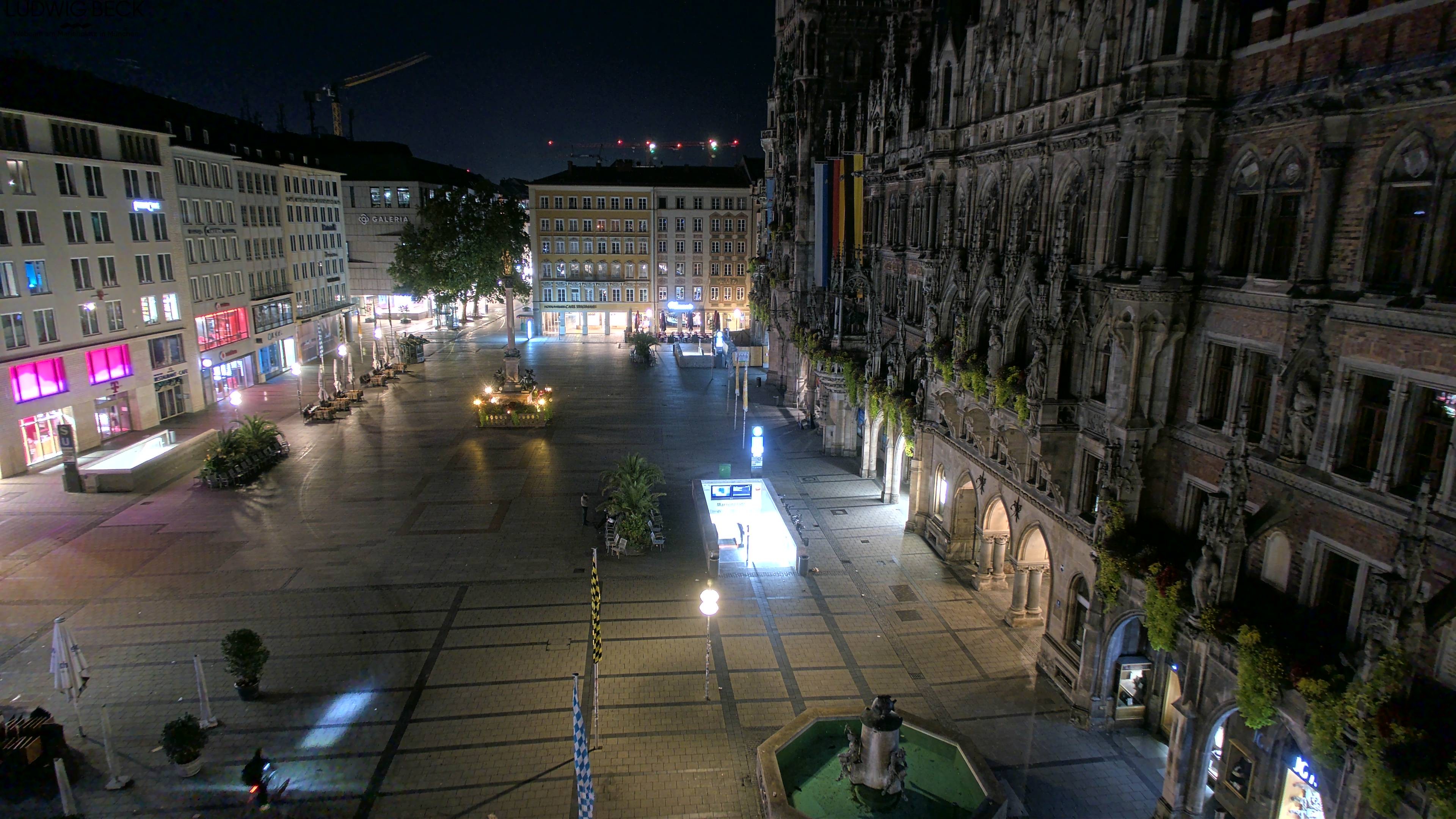 Archiv Foto Webcam am Marienplatz München