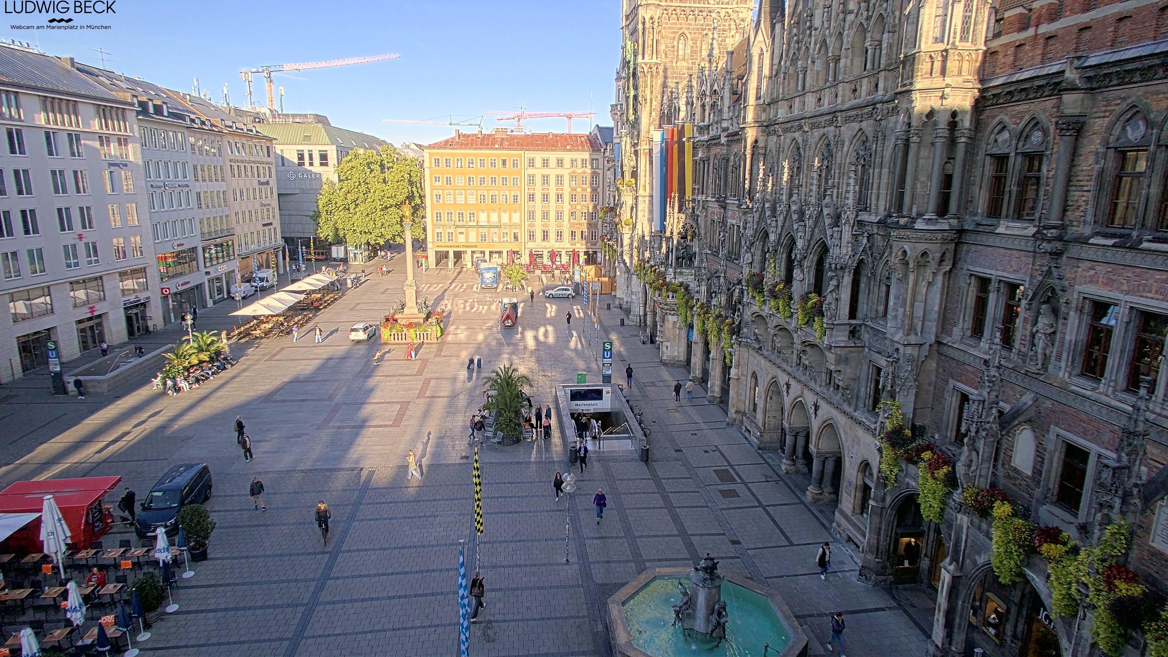 Archiv Foto Webcam am Marienplatz München