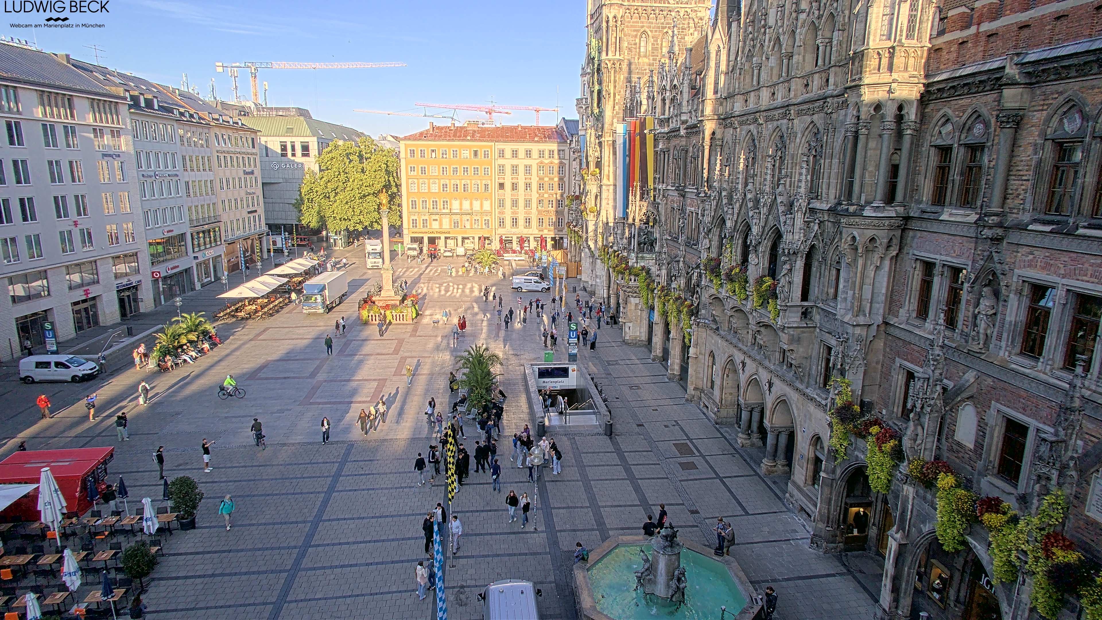 Archiv Foto Webcam am Marienplatz München