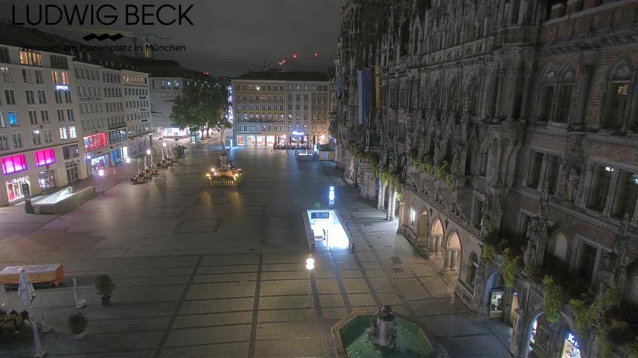 Archiv Foto Webcam am Marienplatz München
