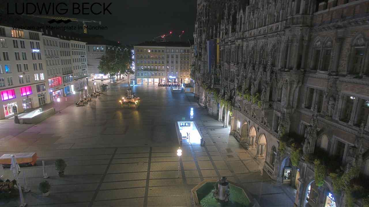 Archiv Foto Webcam am Marienplatz München