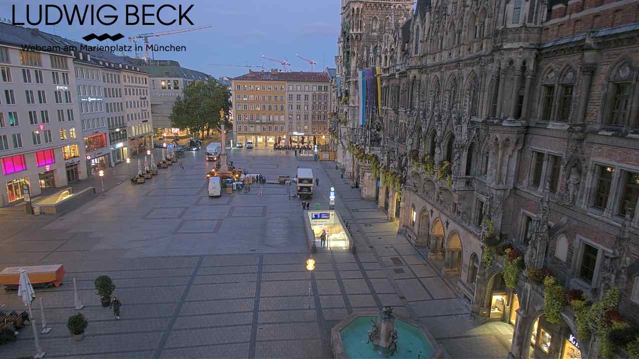 Archiv Foto Webcam am Marienplatz München