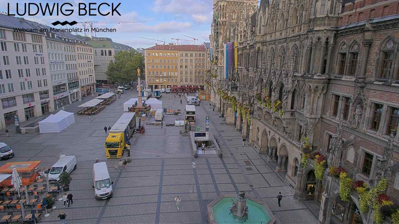 Archiv Foto Webcam am Marienplatz München