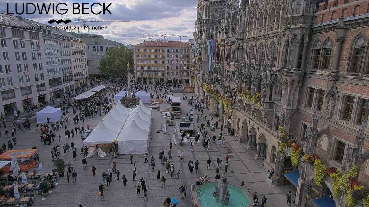 Archiv Foto Webcam am Marienplatz München