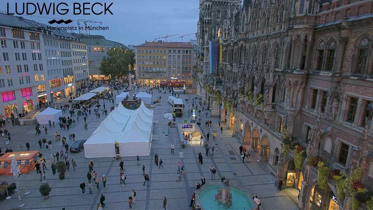 Archiv Foto Webcam am Marienplatz München