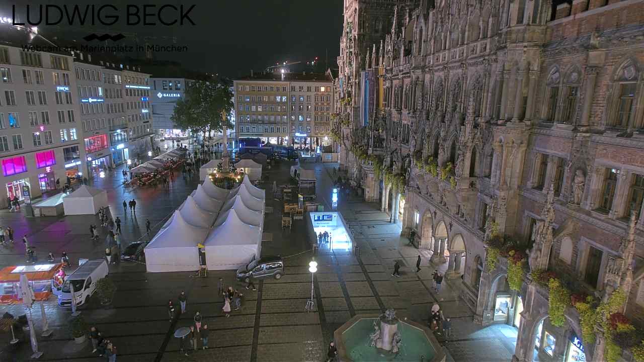 Archiv Foto Webcam am Marienplatz München