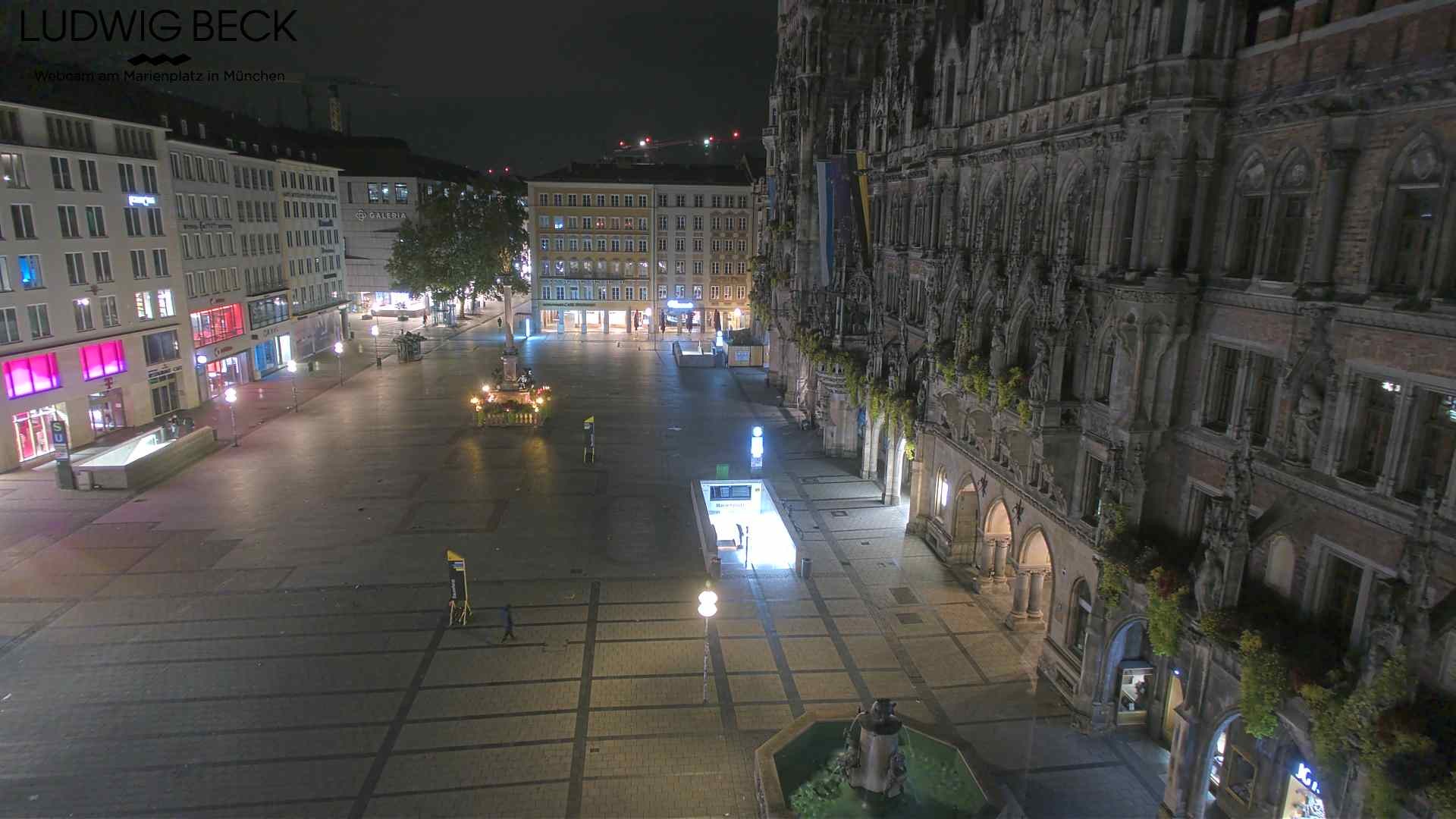 Archiv Foto Webcam am Marienplatz München