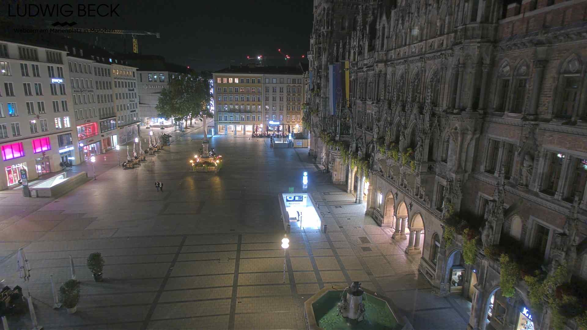 Archiv Foto Webcam am Marienplatz München